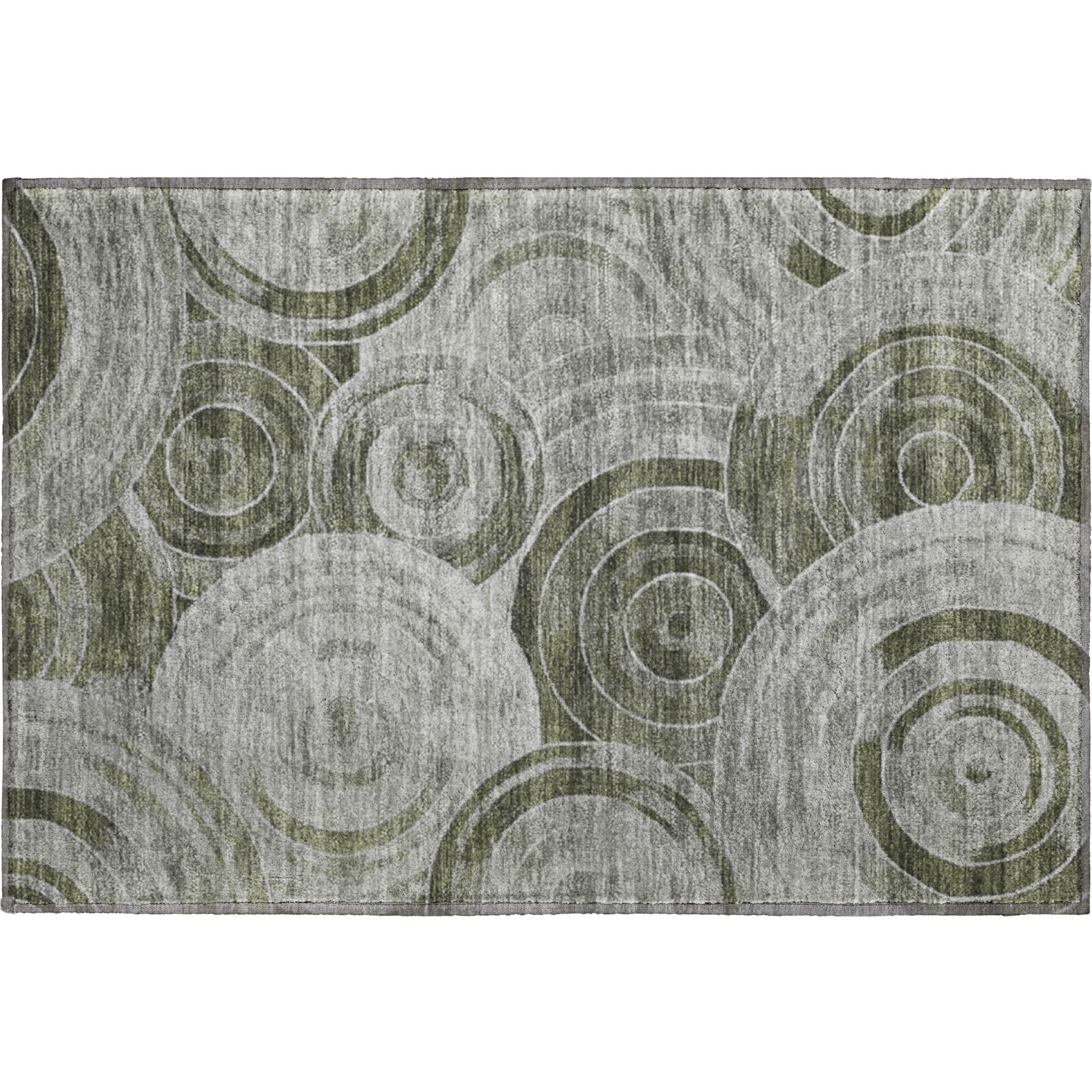 Colombo Machine Washable Transitional Taupe Brown Rug 1'8" x 2'6" #shape_Rectangle