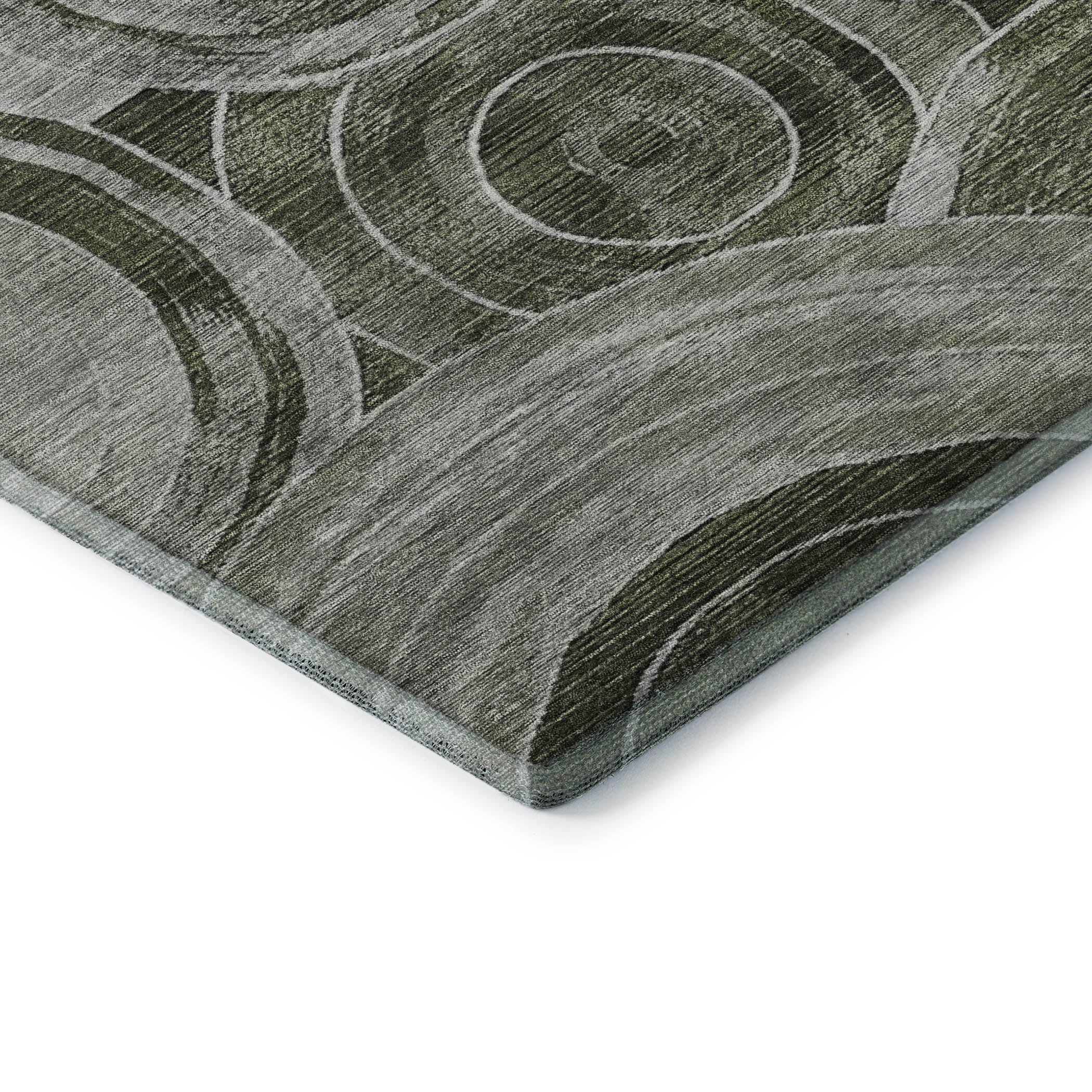 Colombo Machine Washable Transitional Taupe Brown Rug 1'8" x 2'6" #shape_Rectangle