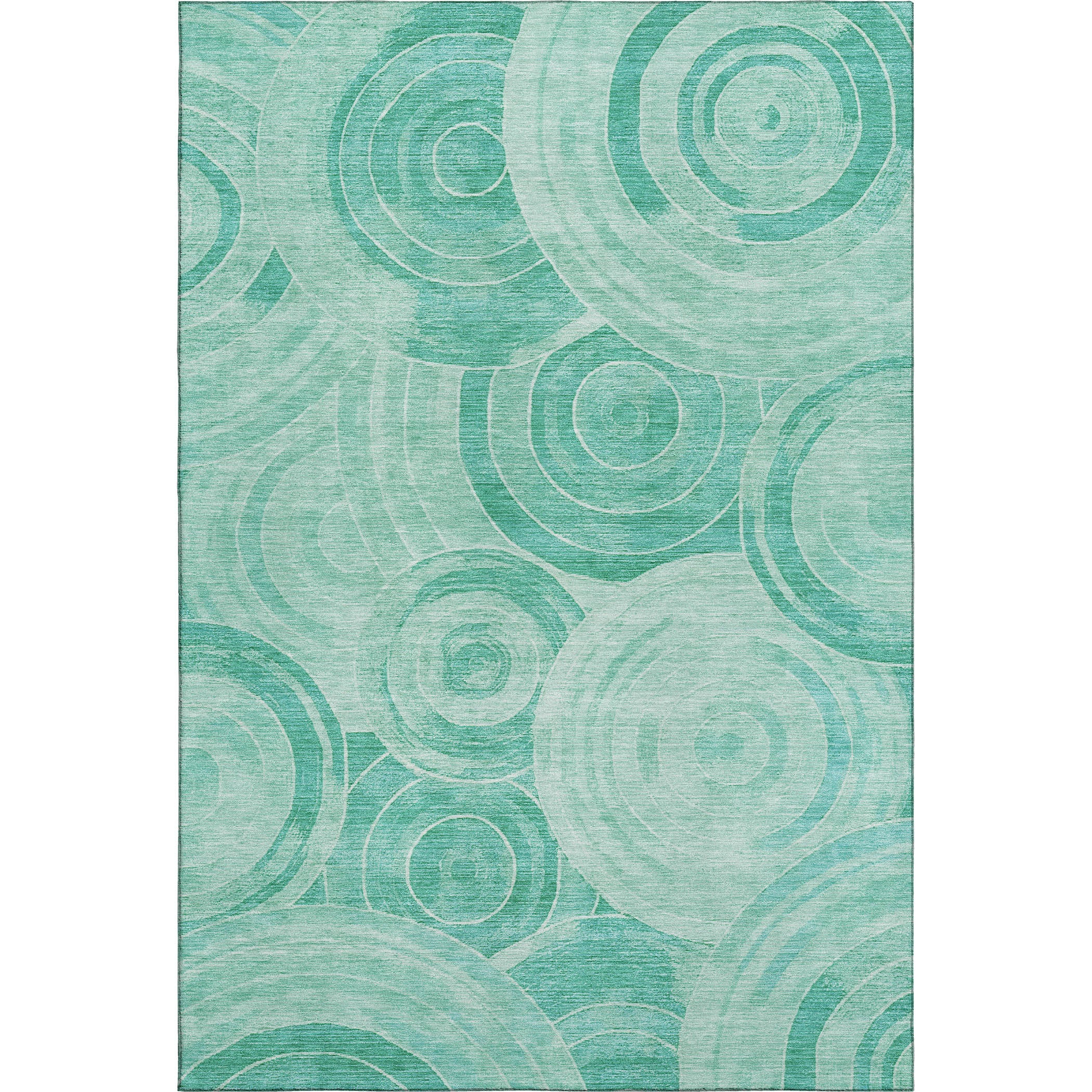 Colombo Machine Washable Transitional Teal Rug 2'6" x 3'10" #shape_Rectangle