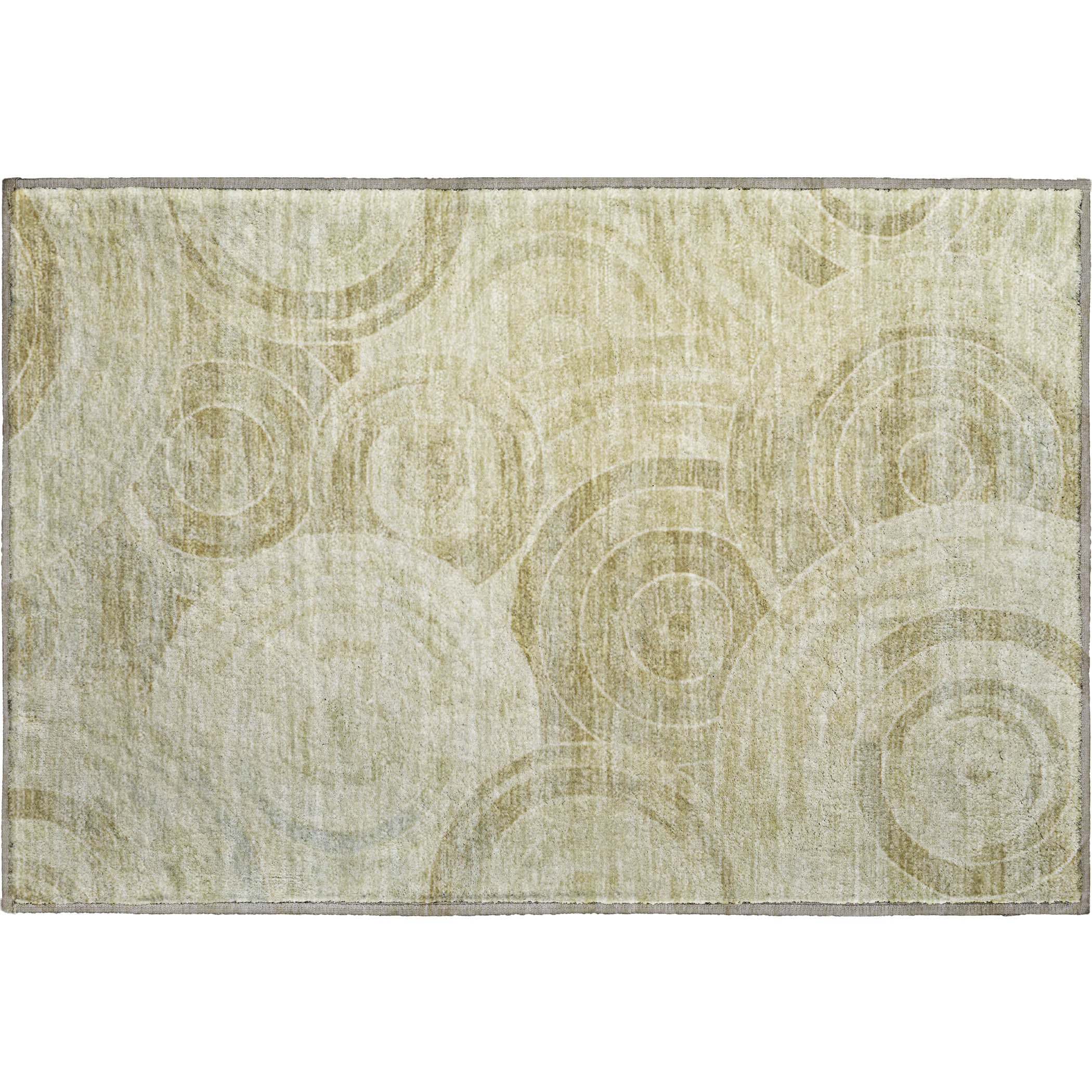 Colombo Machine Washable Transitional Wheat Gold Rug 1'8" x 2'6" #shape_Rectangle