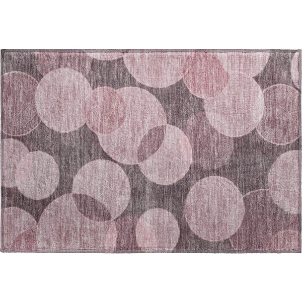 Colombo Machine Washable Transitional Blush Pink Rug 1'8" x 2'6"