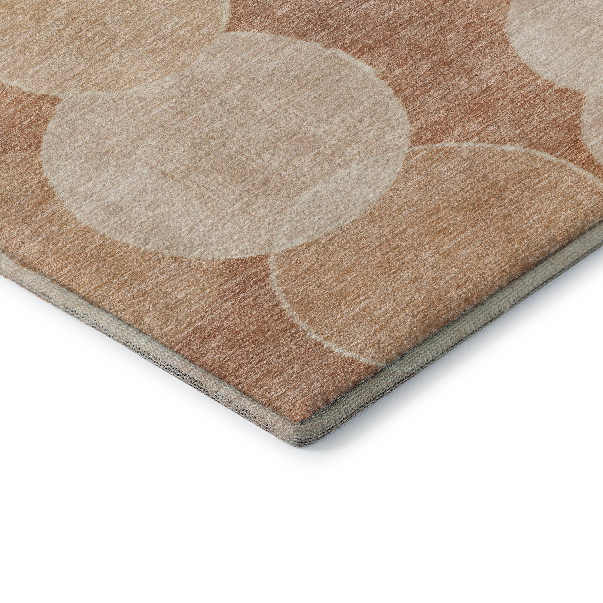Colombo Machine Washable Transitional Coral Orange Rug 1'8" x 2'6" #shape_Rectangle
