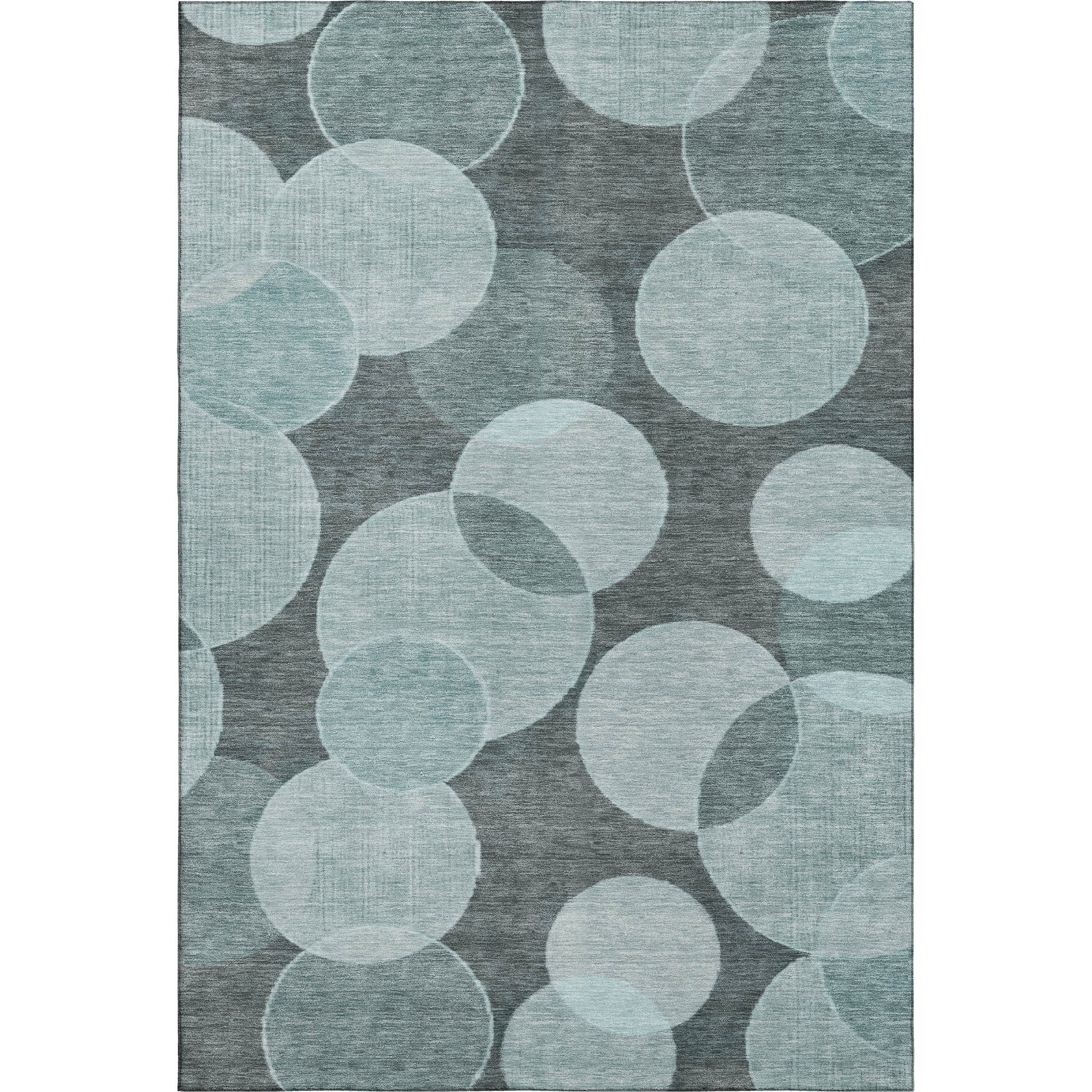 Colombo Machine Washable Transitional Teal Rug 2'6" x 3'10" #shape_Rectangle