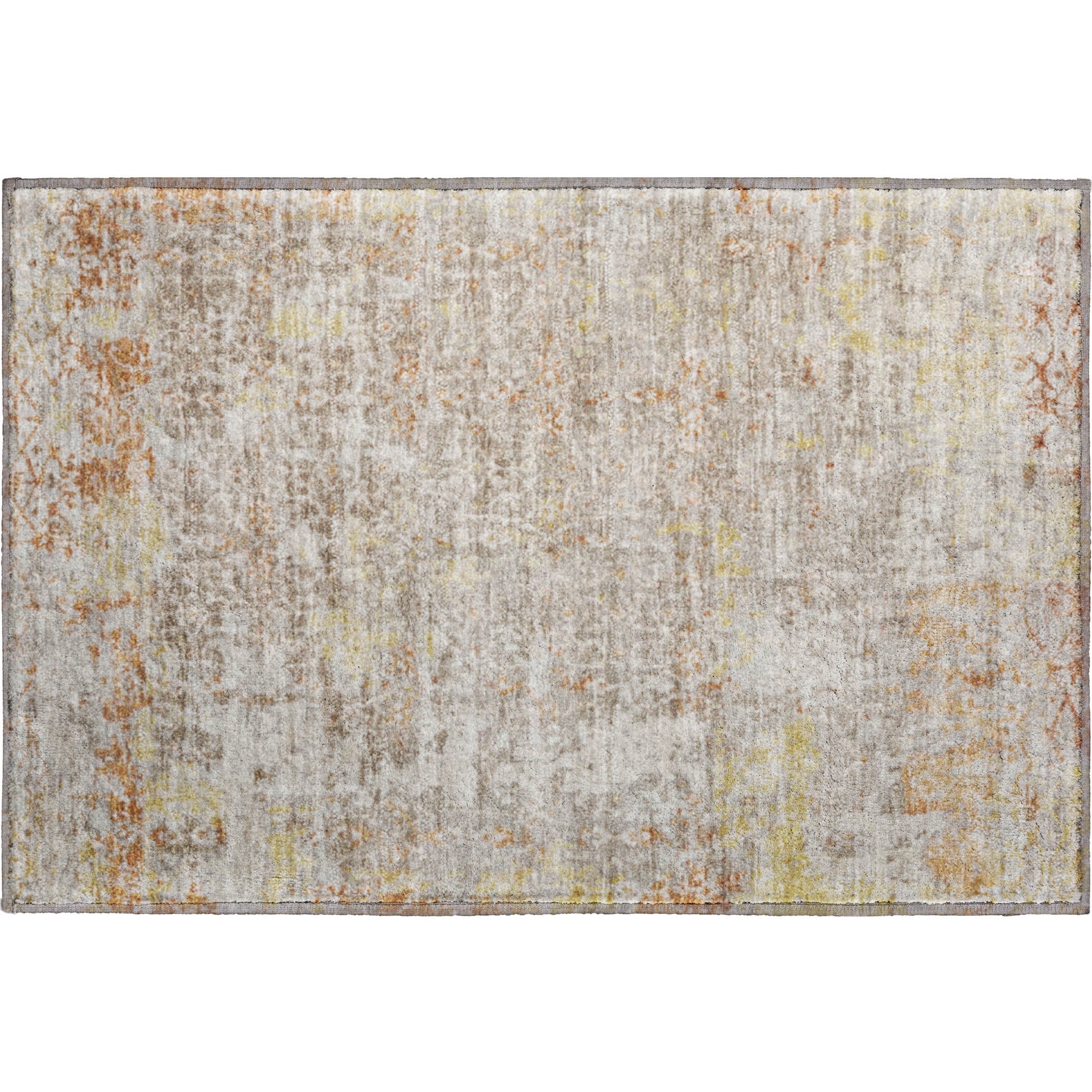 Reykjavik Machine Washable Transitional Brown Rug 1'8" x 2'6" #shape_Rectangle