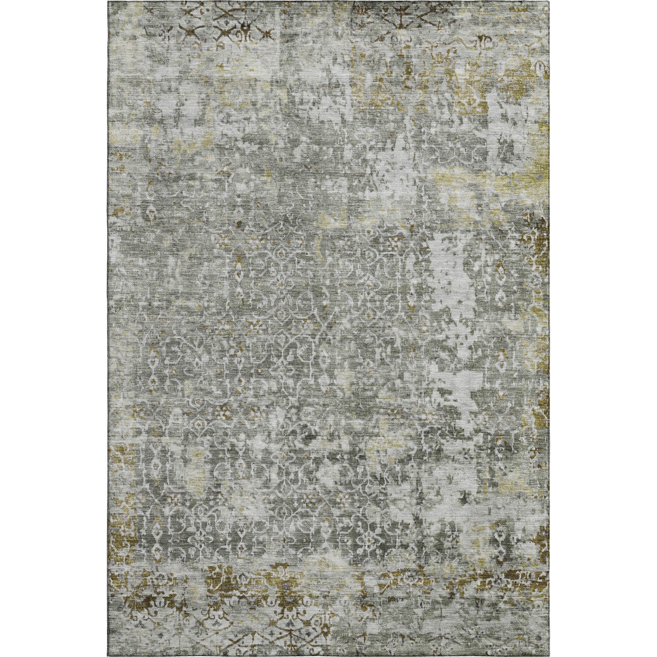 Reykjavik Machine Washable Transitional Taupe Brown Rug 2'6" x 3'10" #shape_Rectangle