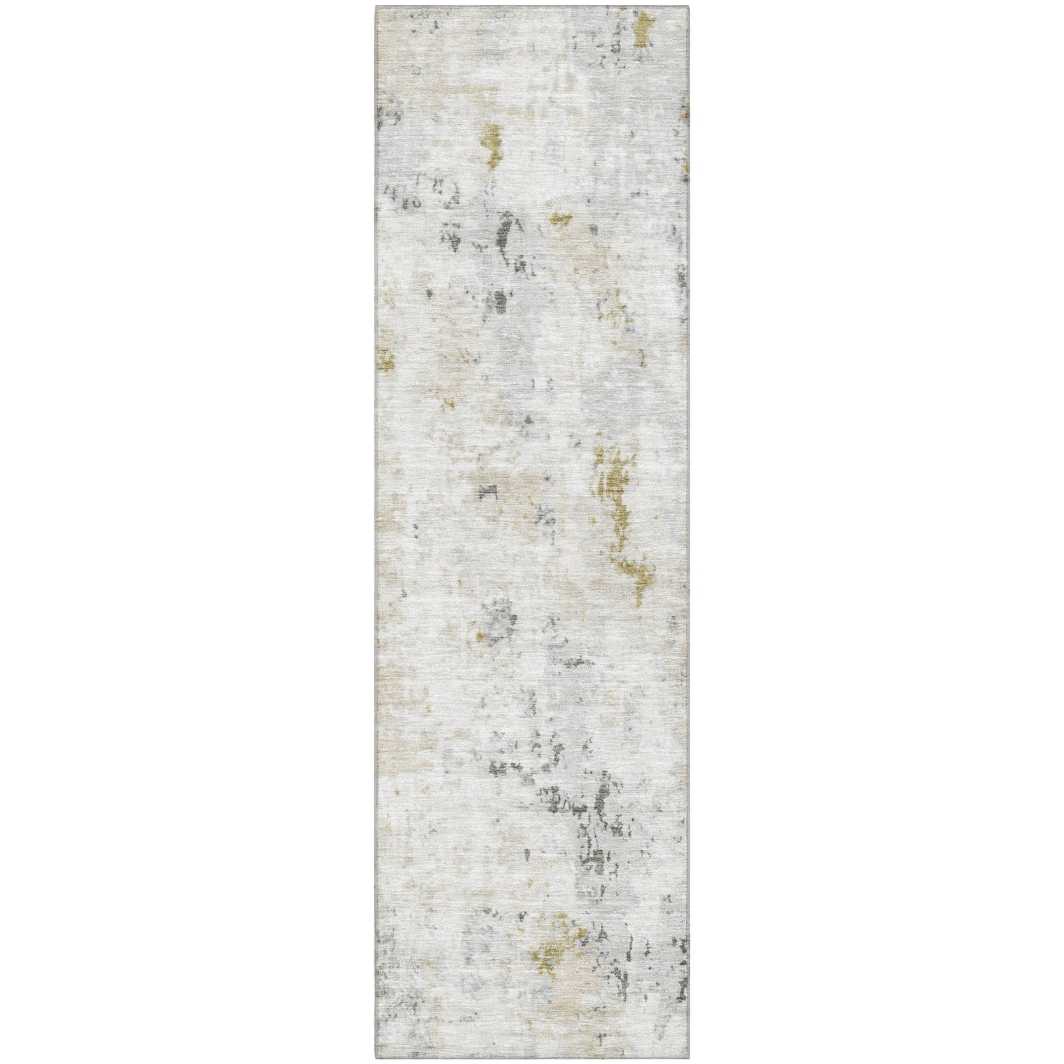 Chiang Mai Machine Washable Transitional Linen Ivory Rug 2'3" x 7'6" #shape_Runner