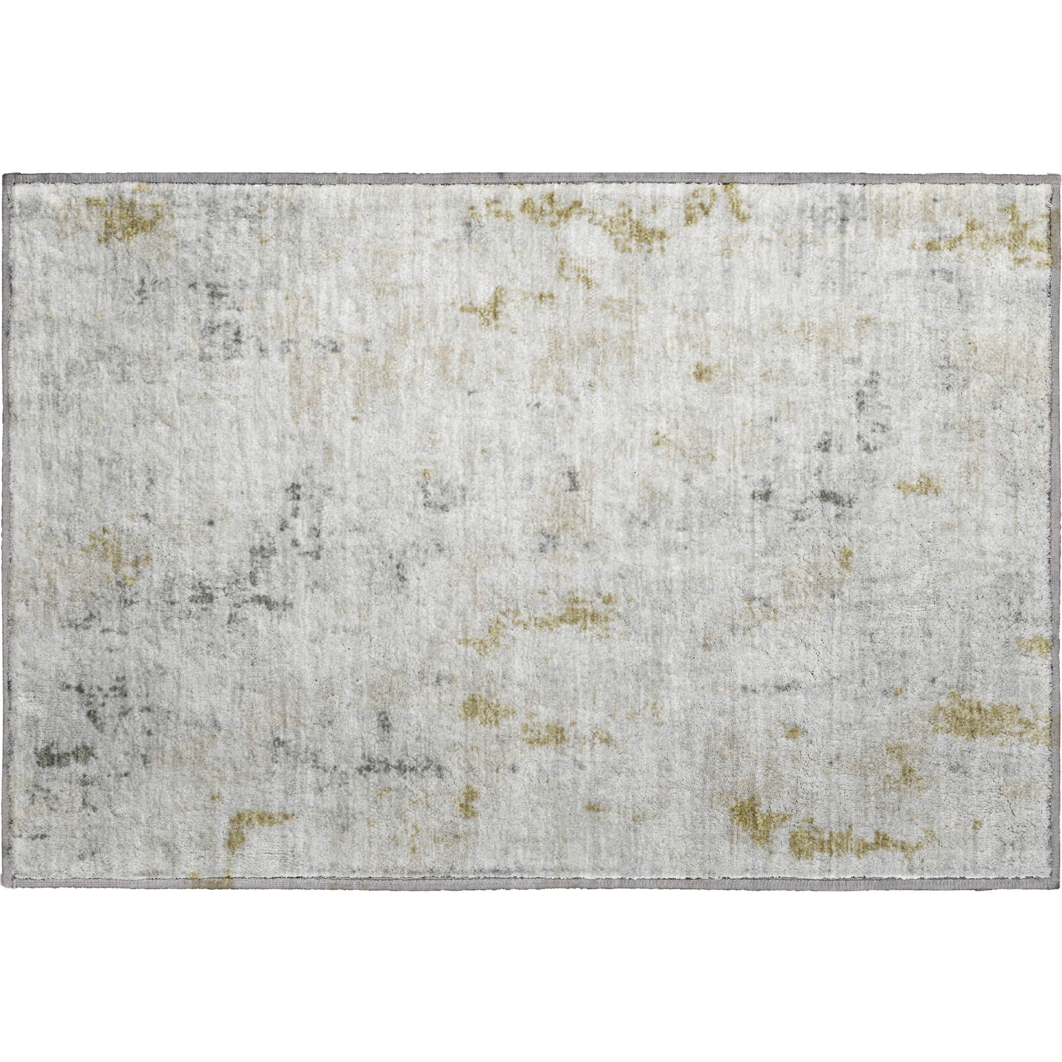 Chiang Mai Machine Washable Transitional Linen Ivory Rug 1'8" x 2'6" #shape_Rectangle