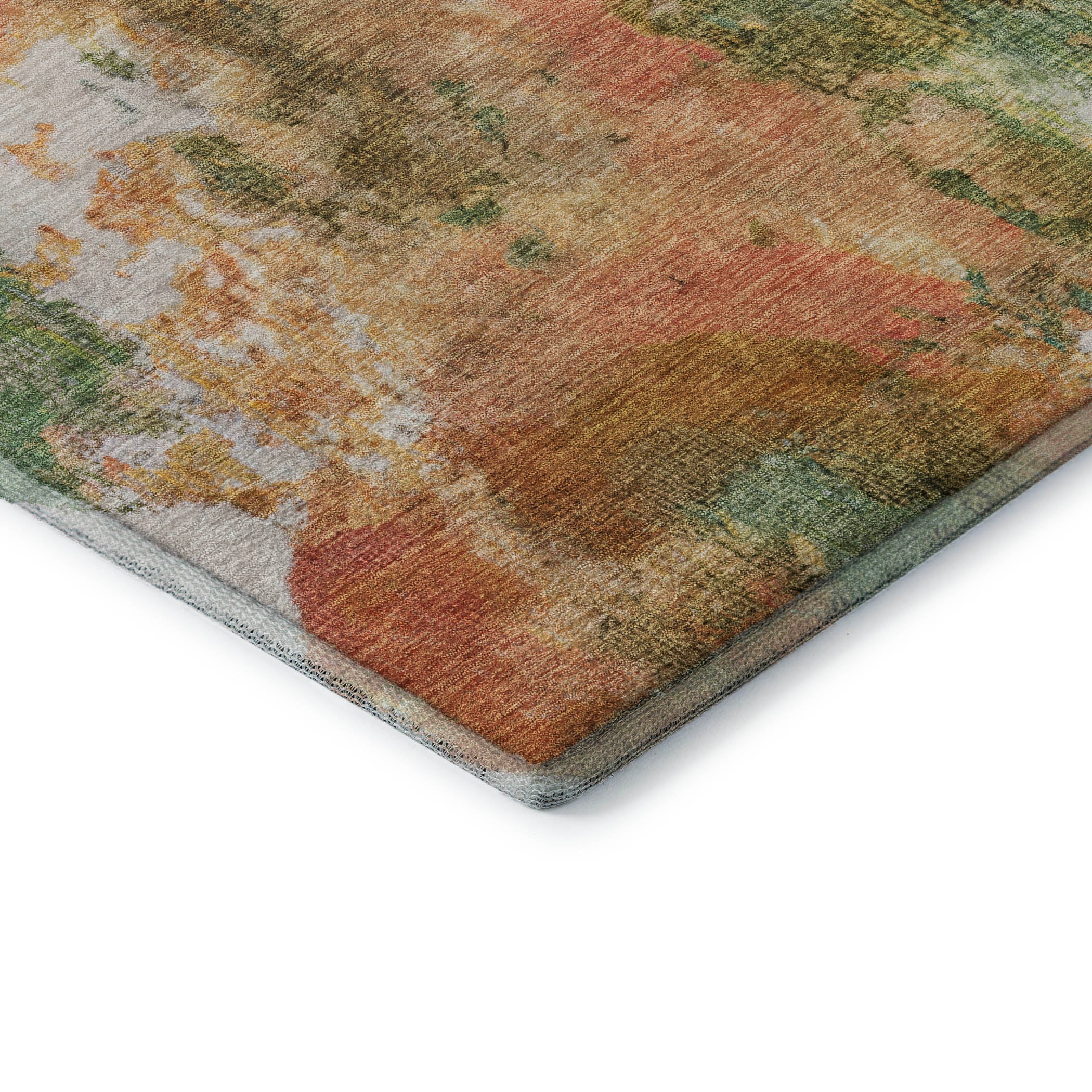 Queenstown Machine Washable Transitional Fern Green Rug 1'8" x 2'6" #shape_Rectangle