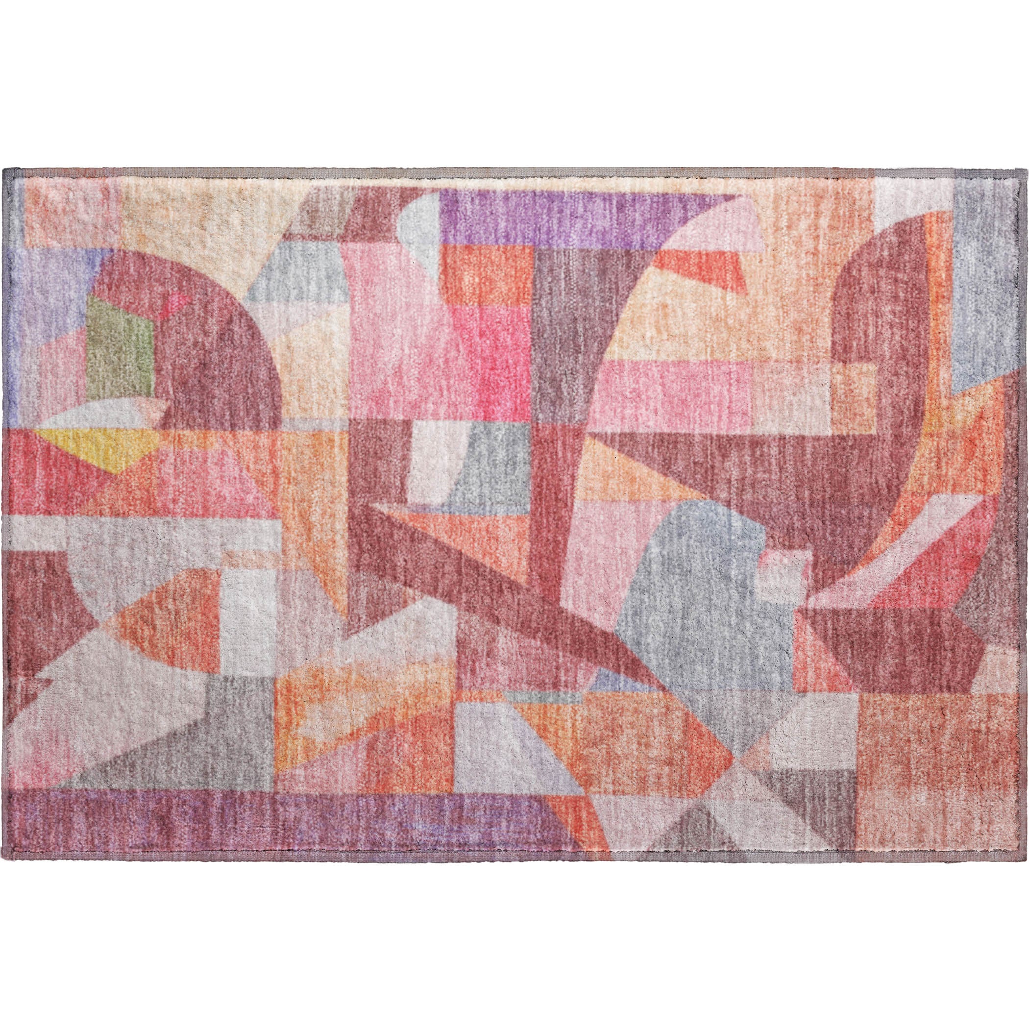 Lucerne Machine Washable Transitional Paprika Orange Rug 1'8" x 2'6" #shape_Rectangle