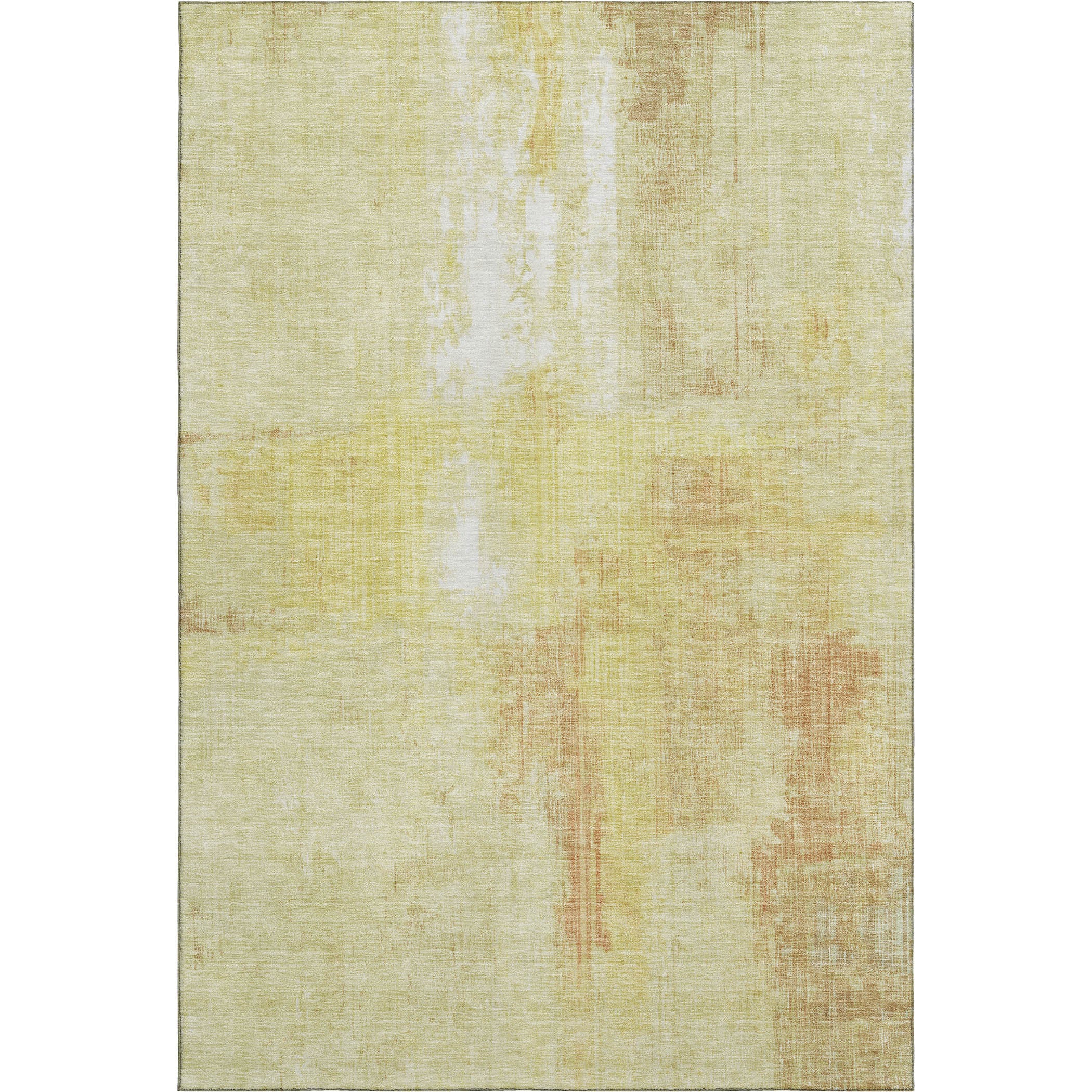 Luang Prabang Machine Washable Transitional Wheat Gold Rug 2'6" x 3'10" #shape_Rectangle