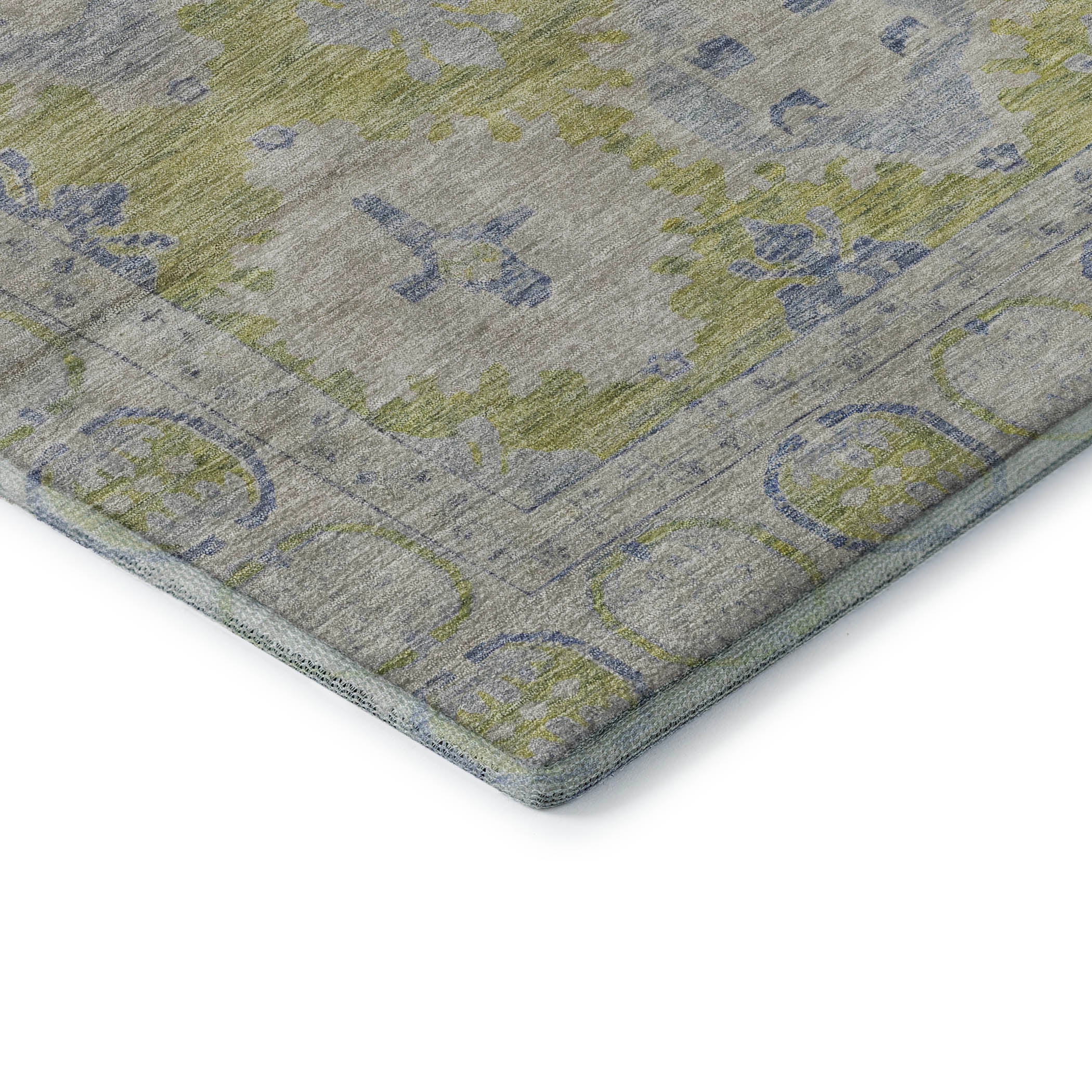 Chiang Mai Machine Washable Transitional Aloe Green Rug 1'8" x 2'6" #shape_Rectangle
