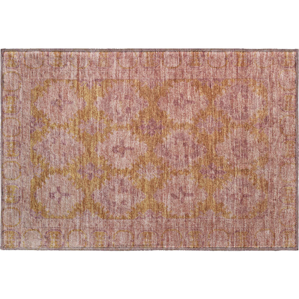 Chiang Mai Machine Washable Transitional Blush Pink Rug 1'8" x 2'6"