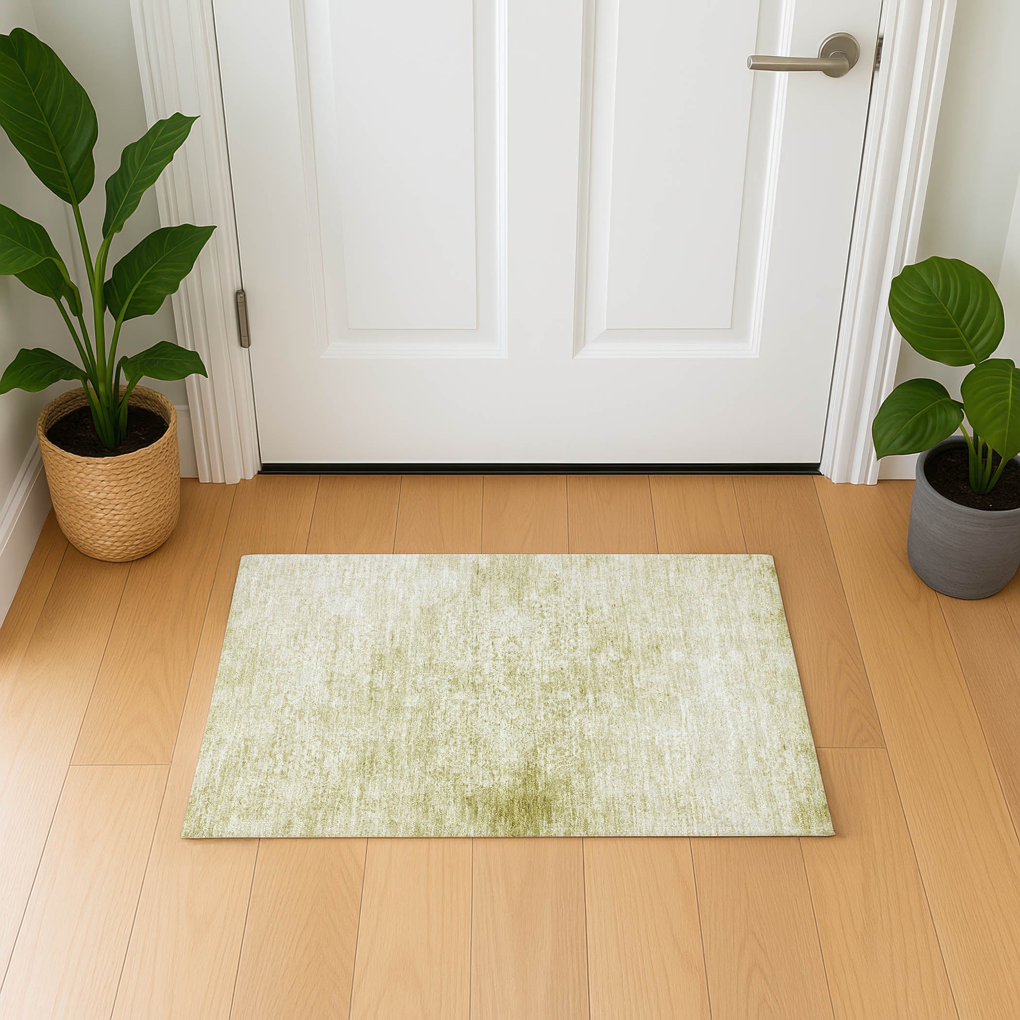 Montevideo Machine Washable Traditional Wheat Gold Rug 1'8" x 2'6" #shape_Rectangle