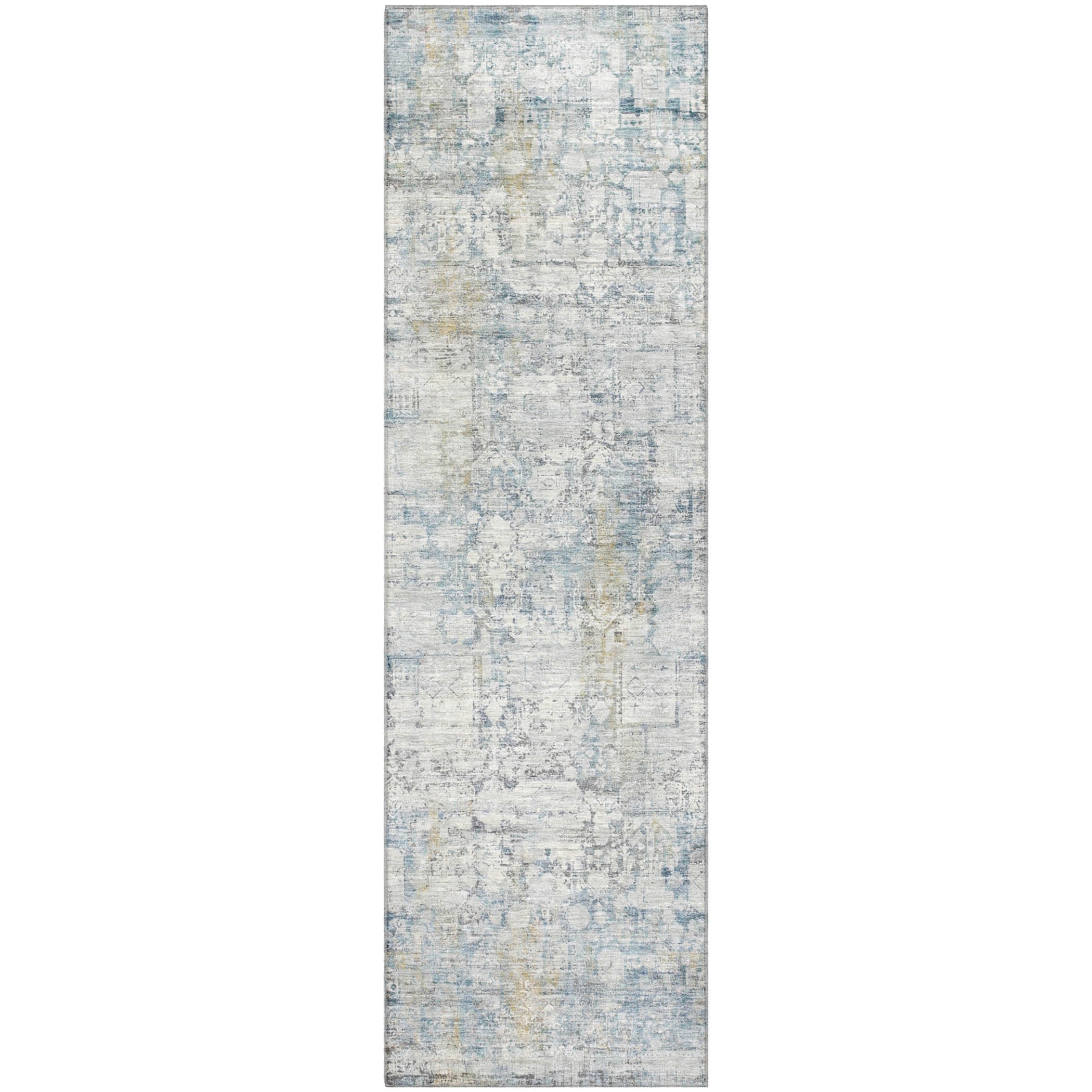 Bern Machine Washable Transitional Linen Ivory Rug 2'3" x 7'6" #shape_Runner