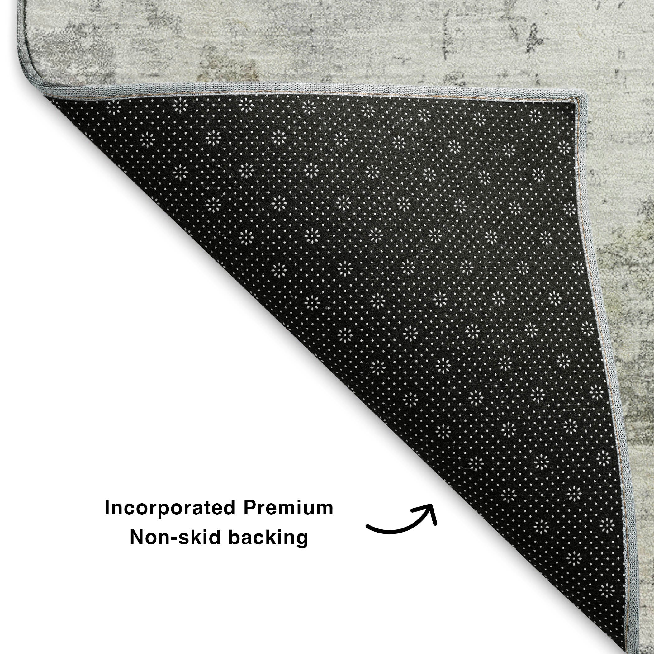Athens Machine Washable Transitional Gray Rug 1'8" x 2'6" #shape_Rectangle