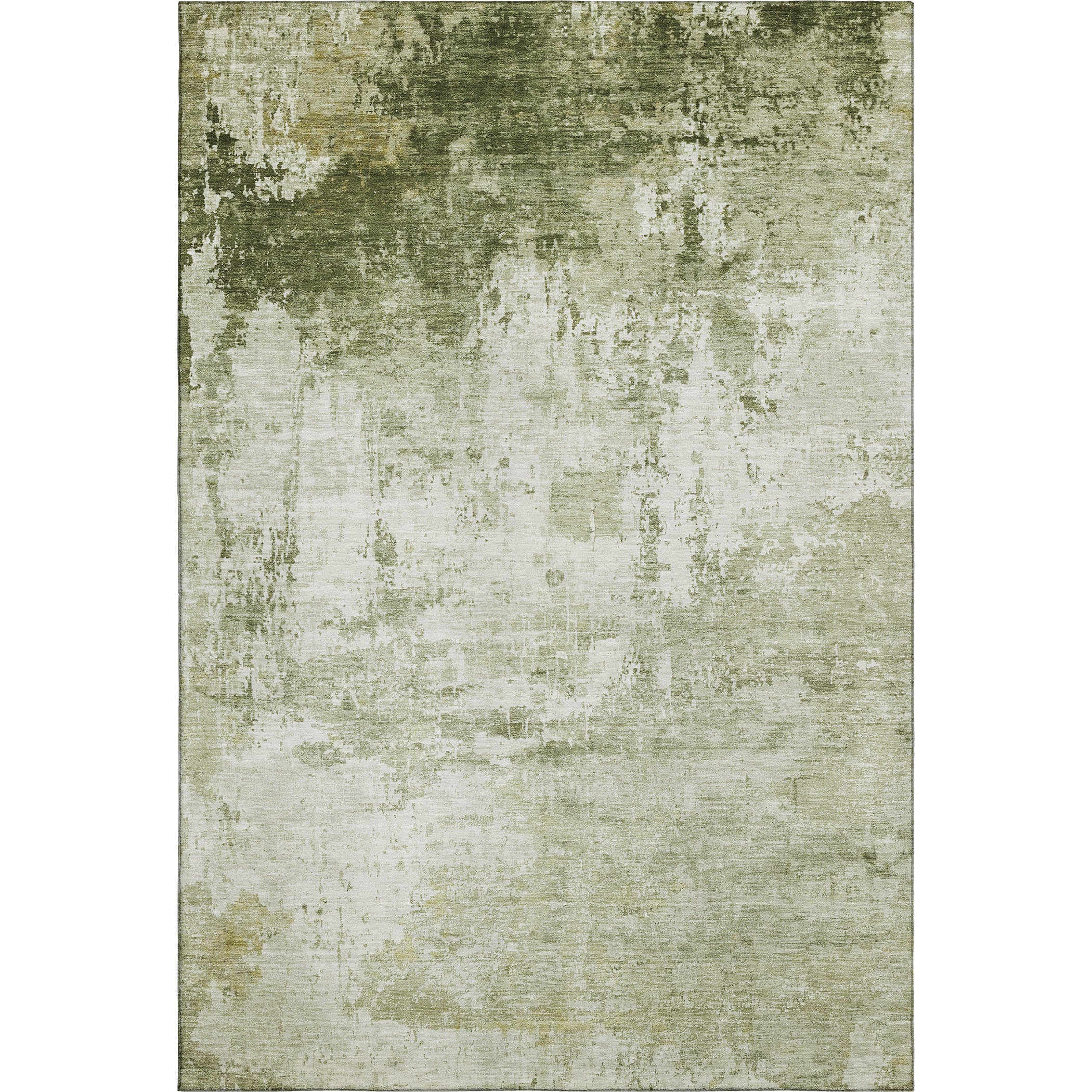 Athens Machine Washable Transitional Sage Green Rug 2'6" x 3'10" #shape_Rectangle