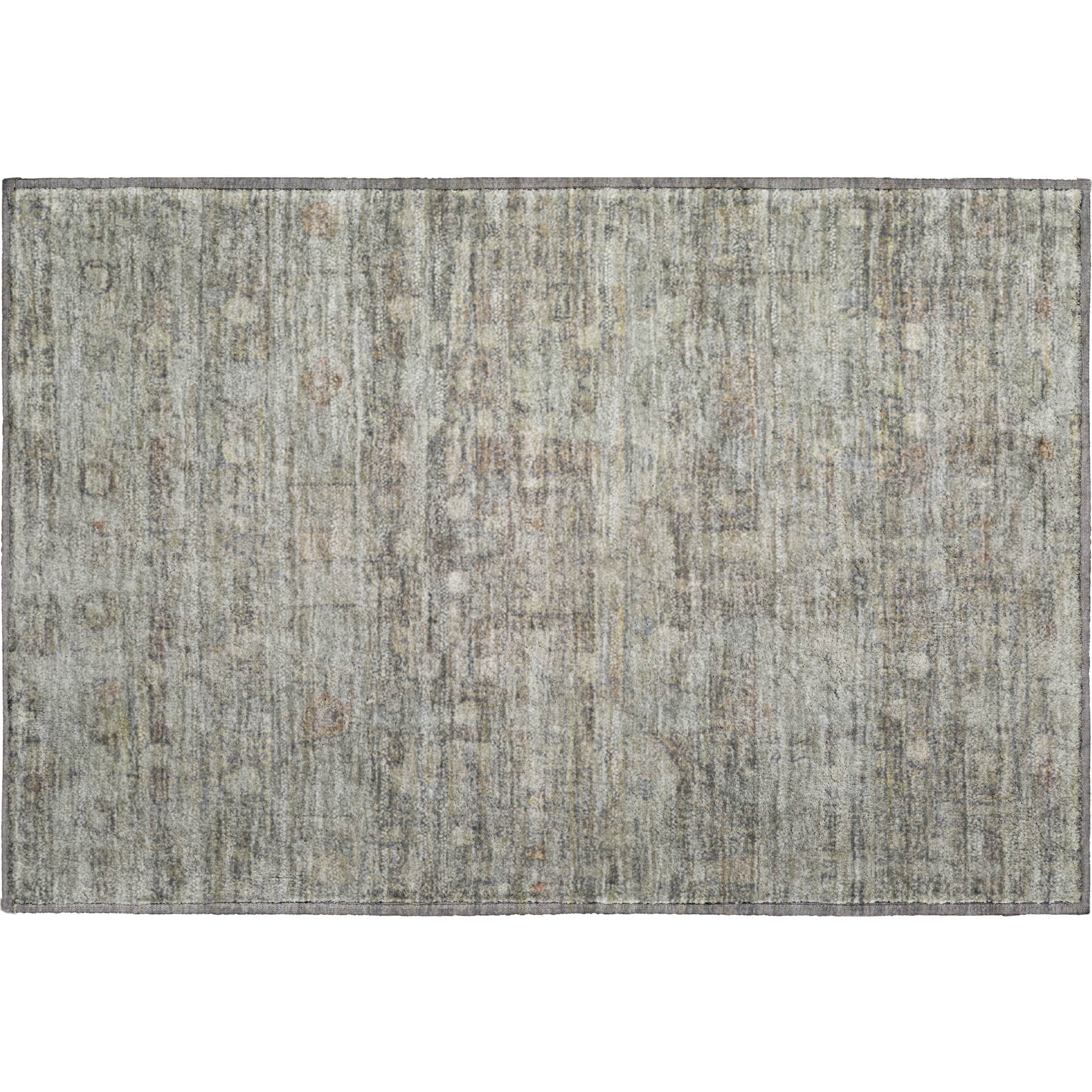 Ghent Machine Washable Transitional Taupe Brown Rug 1'8" x 2'6" #shape_Rectangle