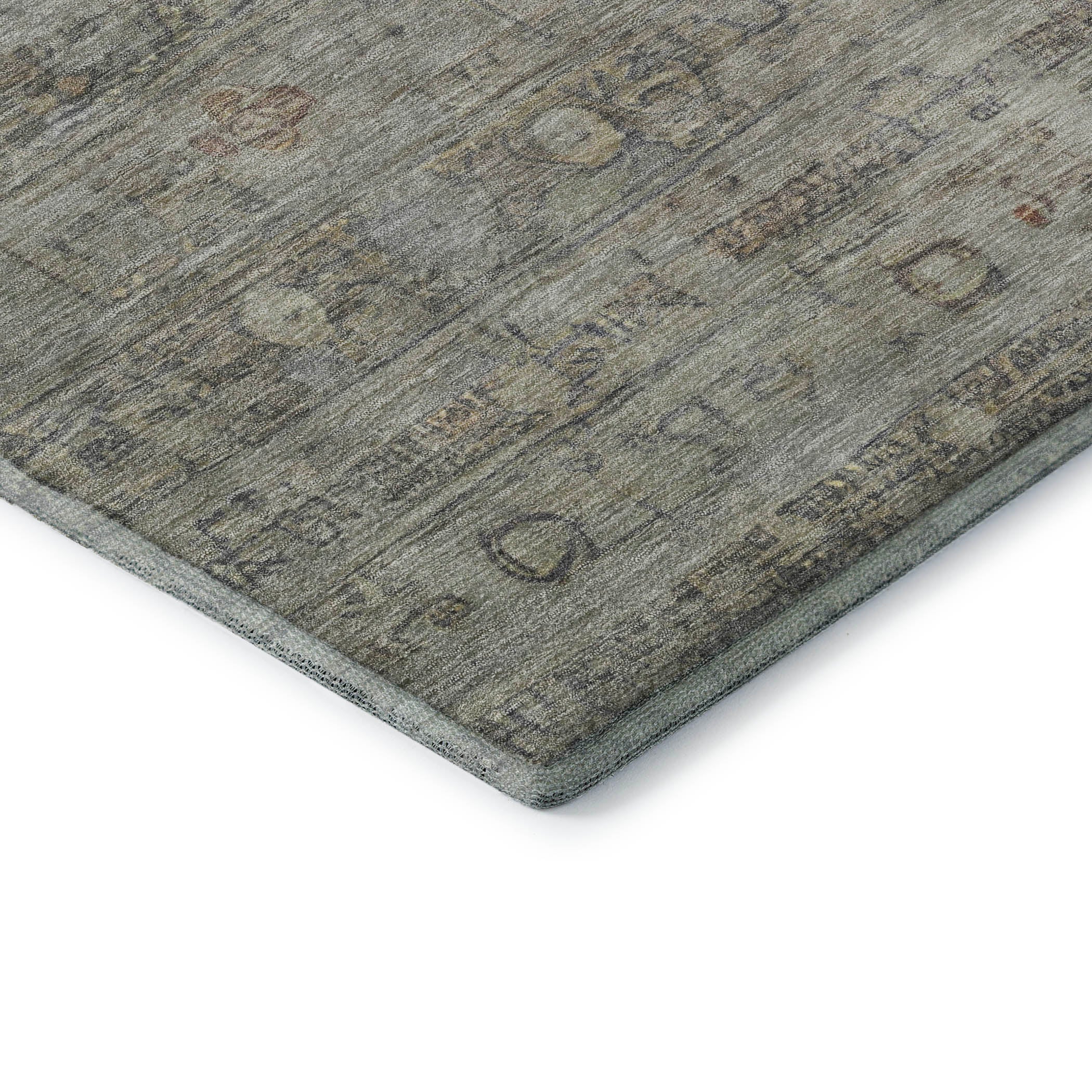 Ghent Machine Washable Transitional Taupe Brown Rug 1'8" x 2'6" #shape_Rectangle