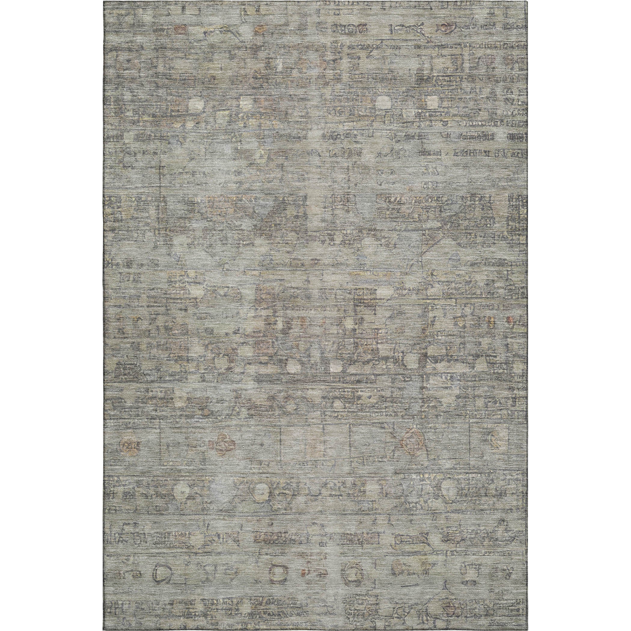 Ghent Machine Washable Transitional Taupe Brown Rug 2'6" x 3'10" #shape_Rectangle