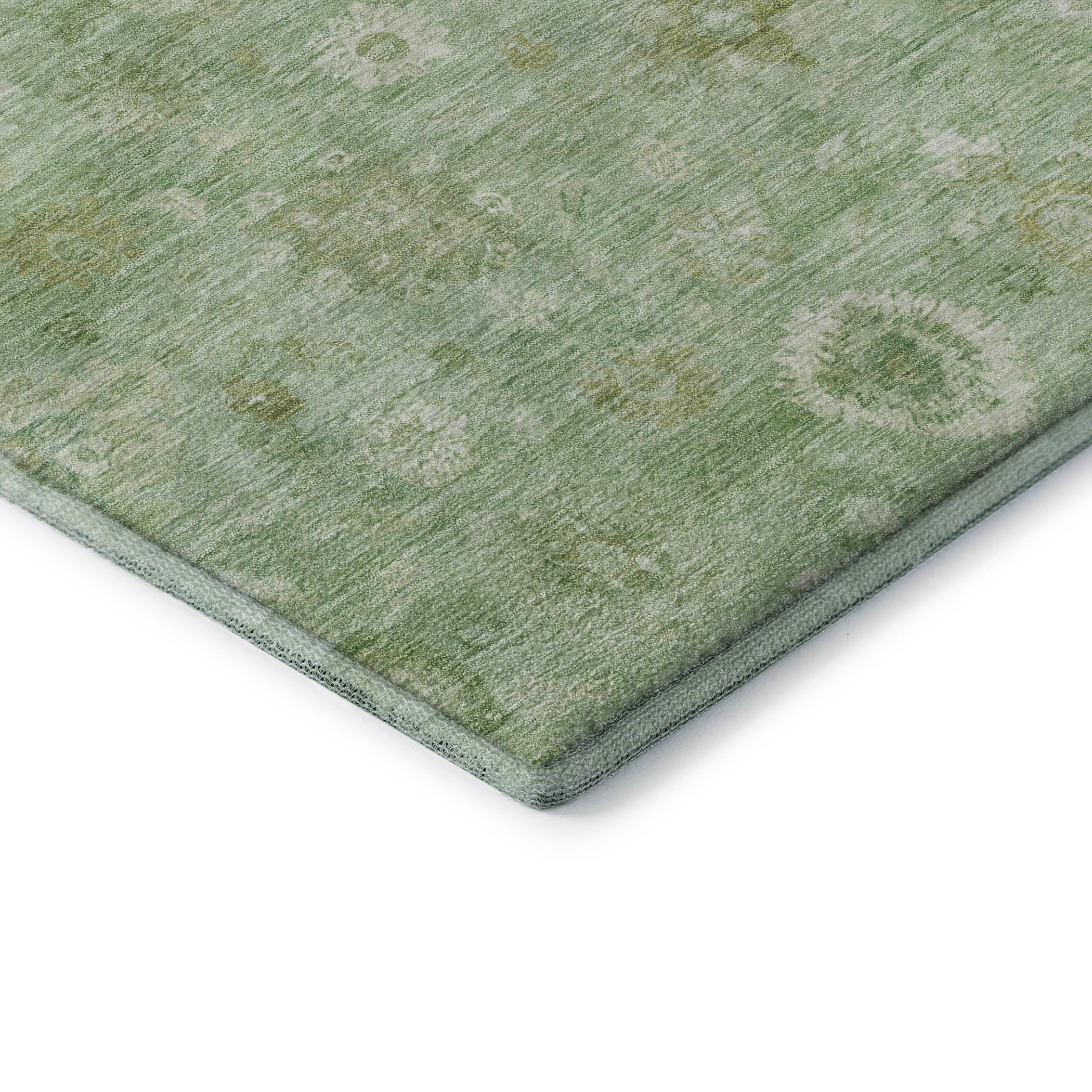 Ghent Machine Washable Transitional Aloe Green Rug 1'8" x 2'6" #shape_Rectangle