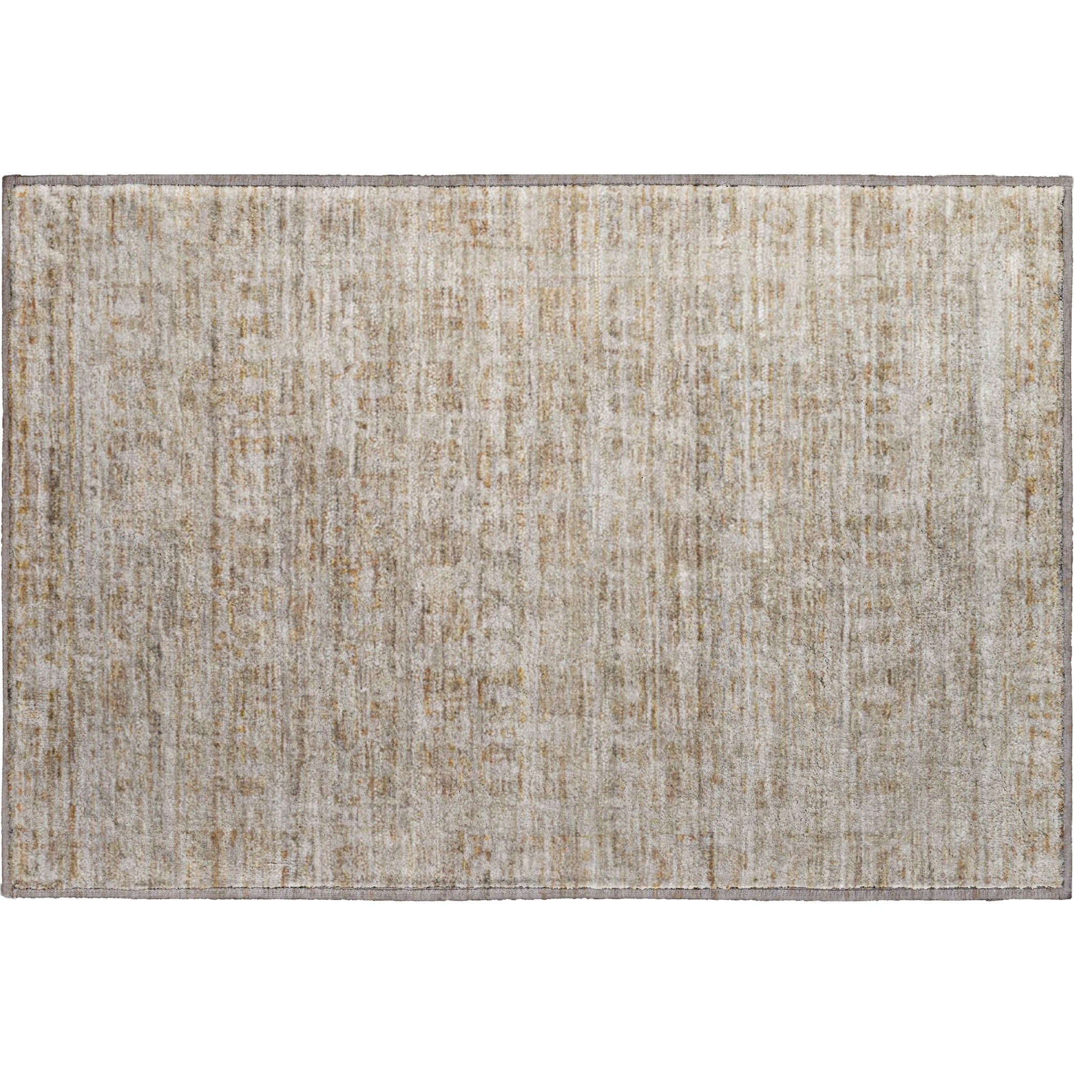 Luang Prabang Machine Washable Transitional Taupe Brown Rug 1'8" x 2'6" #shape_Rectangle
