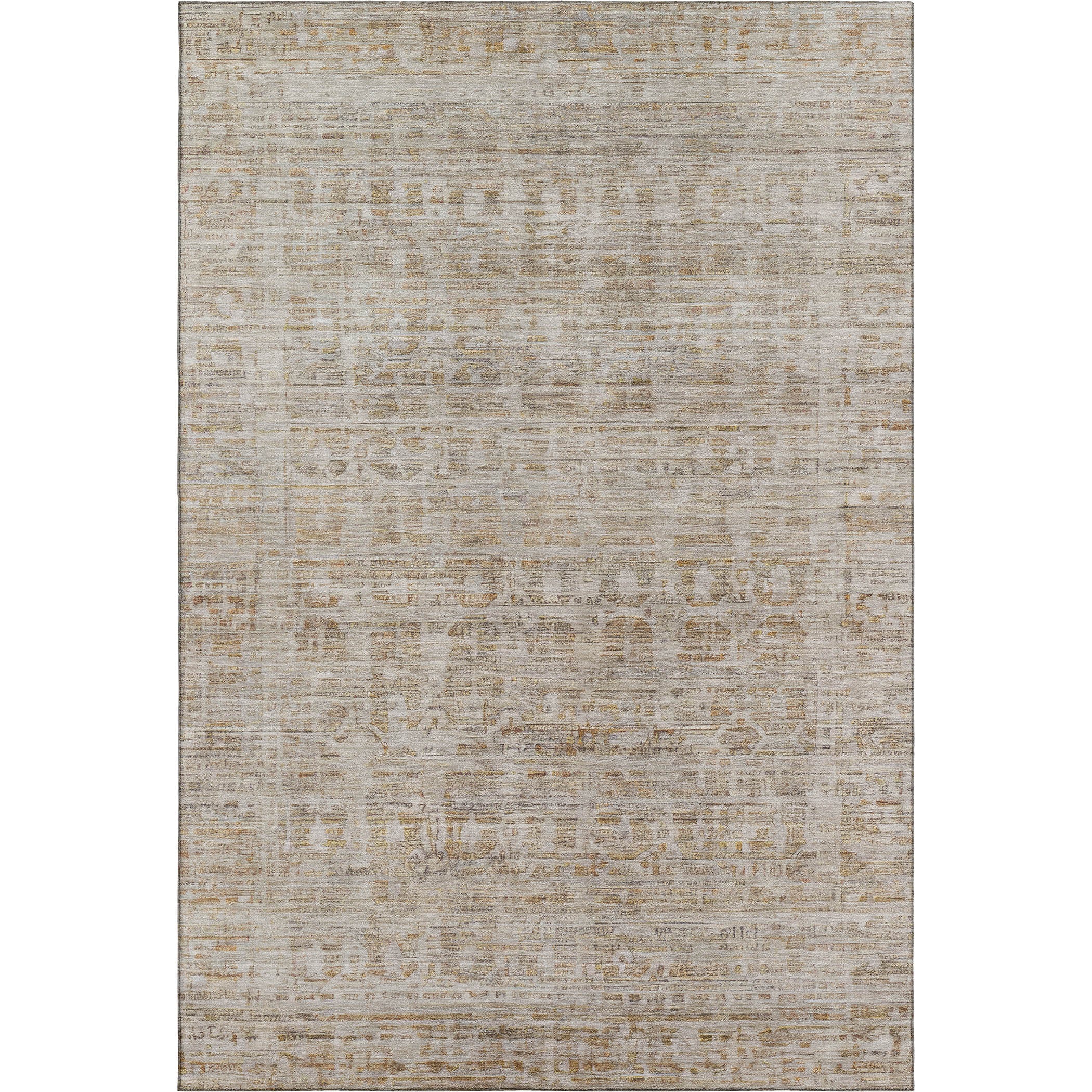 Luang Prabang Machine Washable Transitional Taupe Brown Rug 2'6" x 3'10" #shape_Rectangle