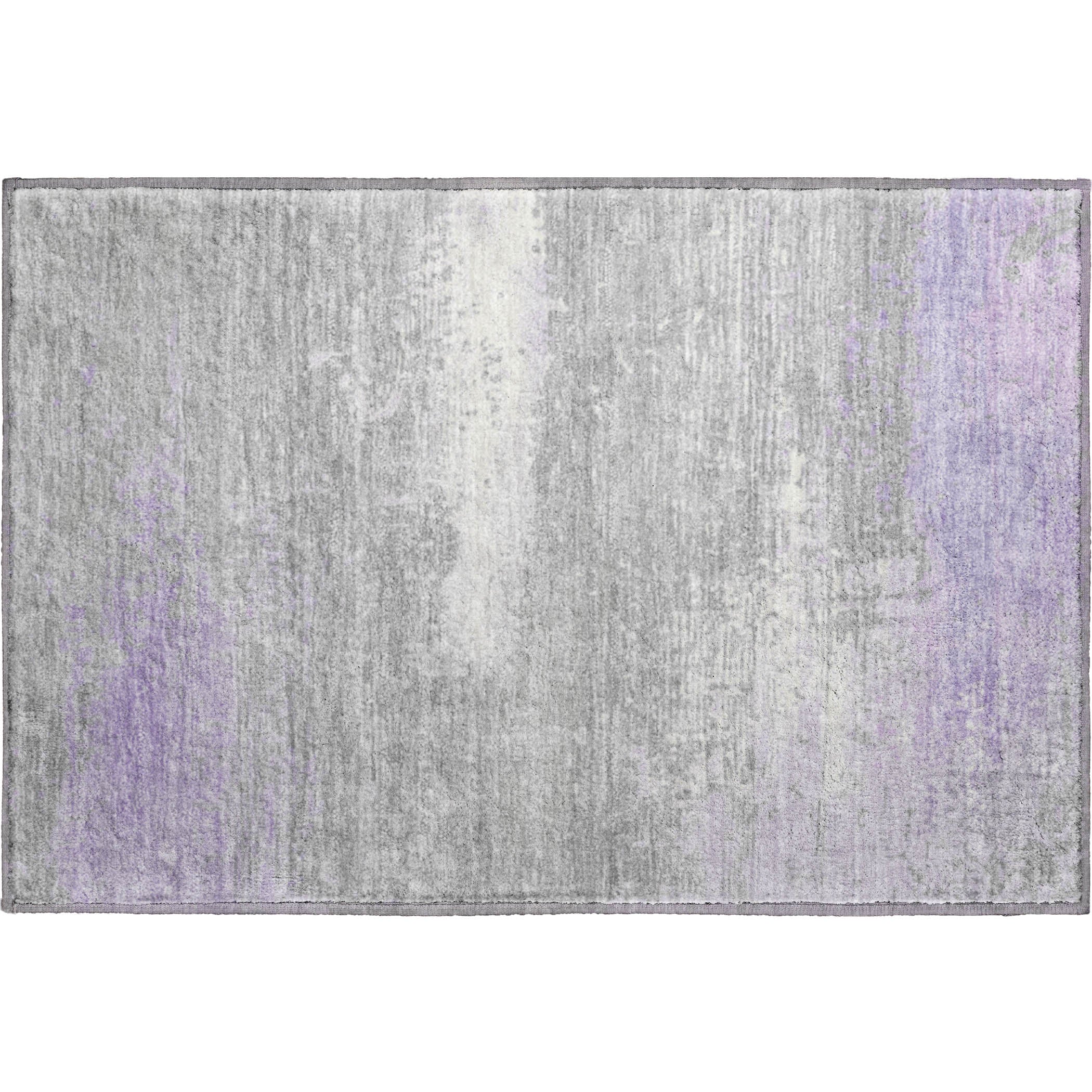 Porto Machine Washable Transitional Lavender Purple Rug 1'8" x 2'6" #shape_Rectangle