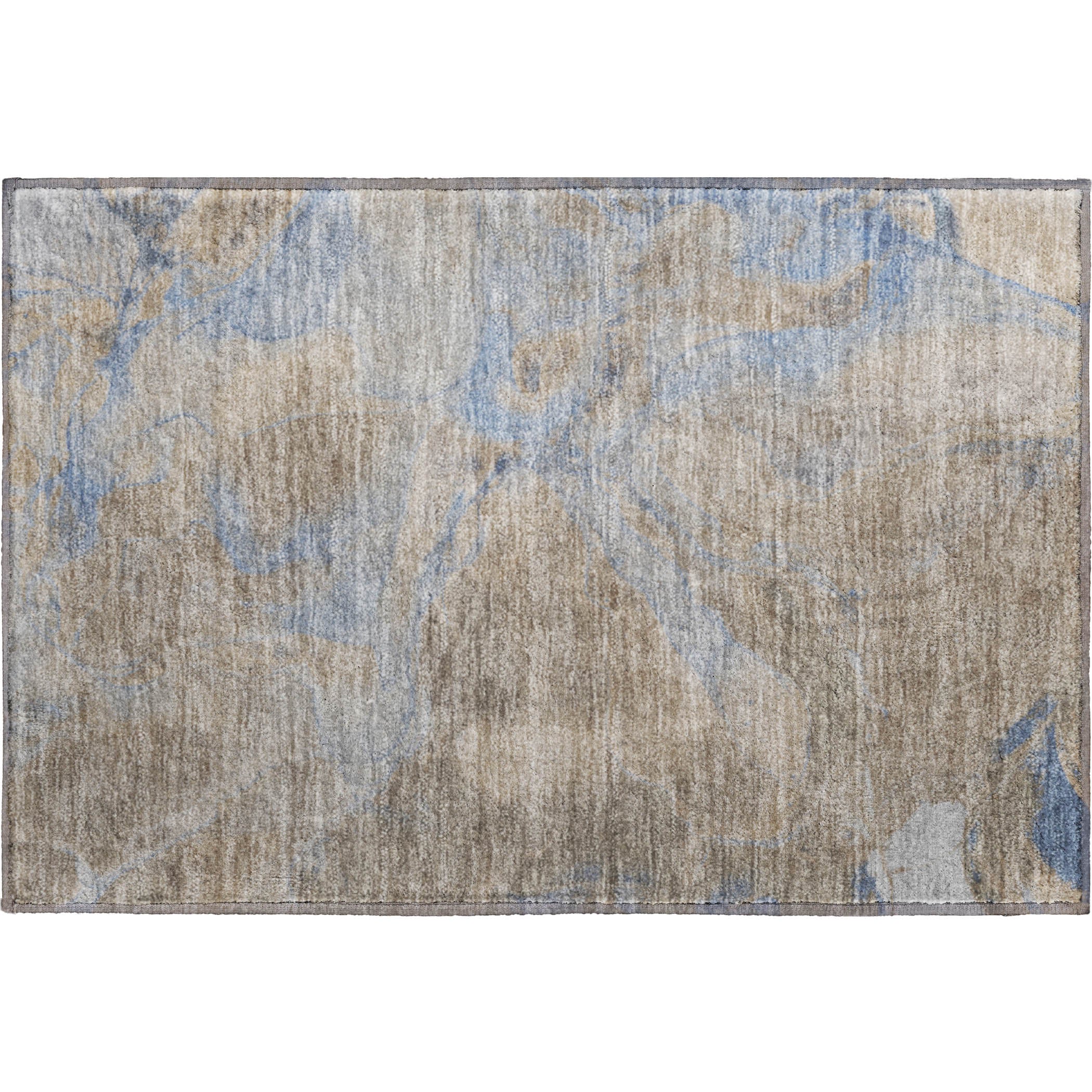 Antigua Machine Washable Transitional Taupe Brown Rug 1'8" x 2'6" #shape_Rectangle