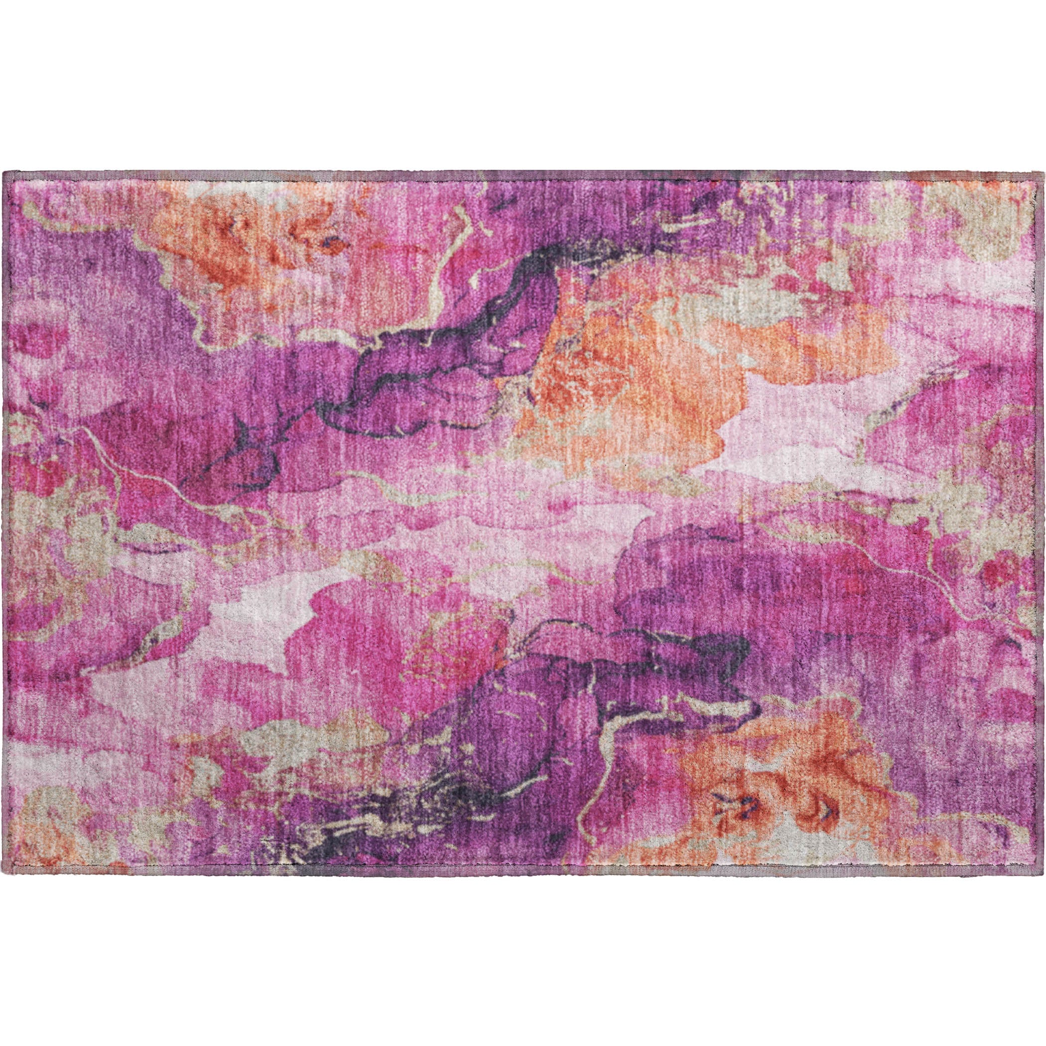 Montevideo Machine Washable Transitional Garnet Red Rug 1'8" x 2'6" #shape_Rectangle