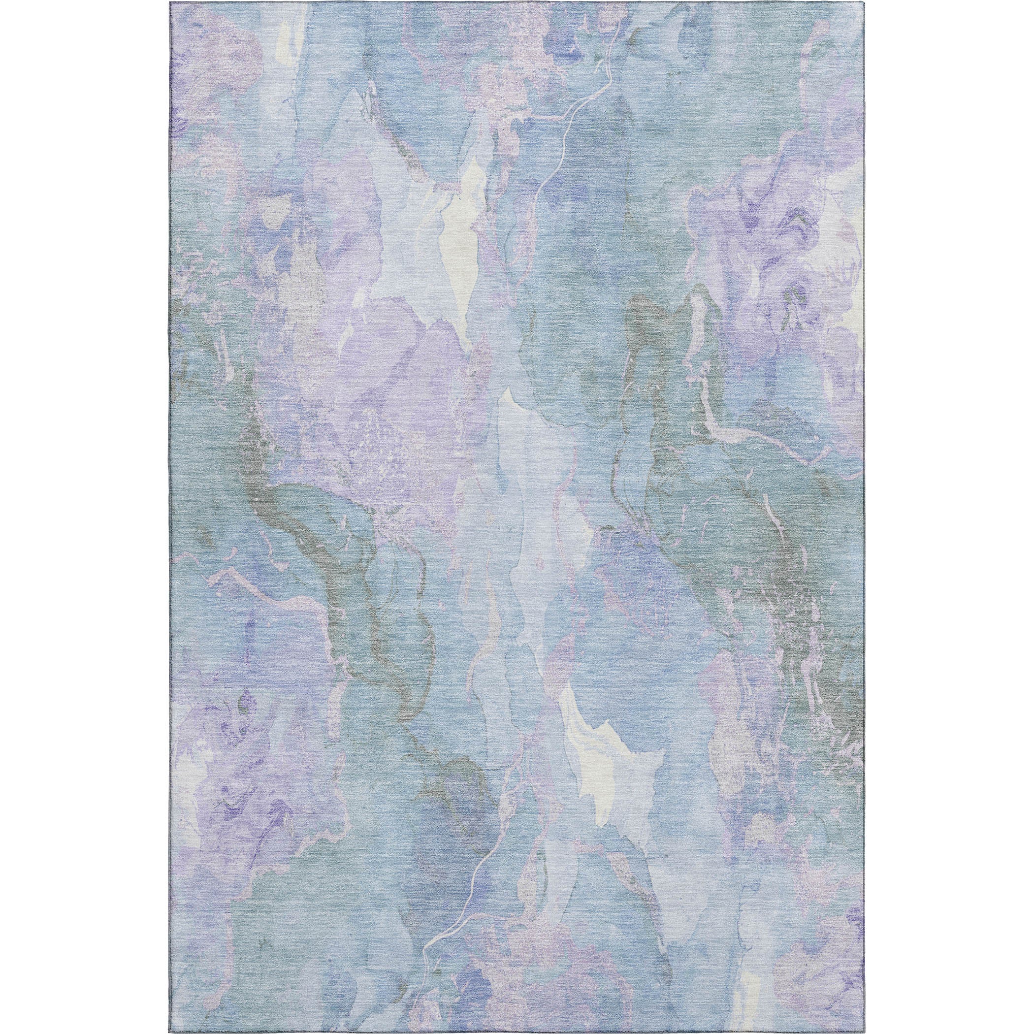 Montevideo Machine Washable Transitional Lavender Purple Rug 2'6" x 3'10" #shape_Rectangle