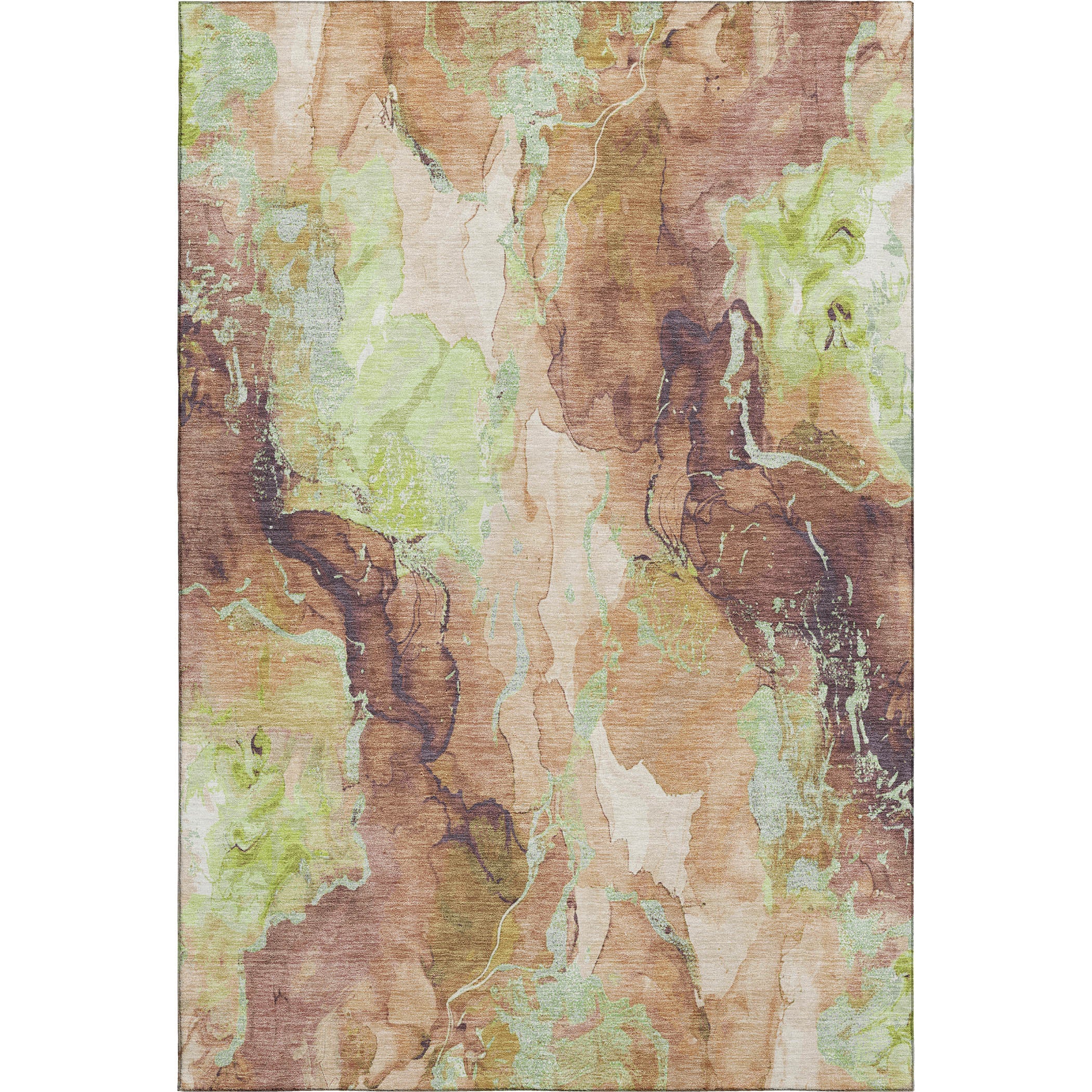 Montevideo Machine Washable Transitional Mocha Brown Rug 2'6" x 3'10" #shape_Rectangle