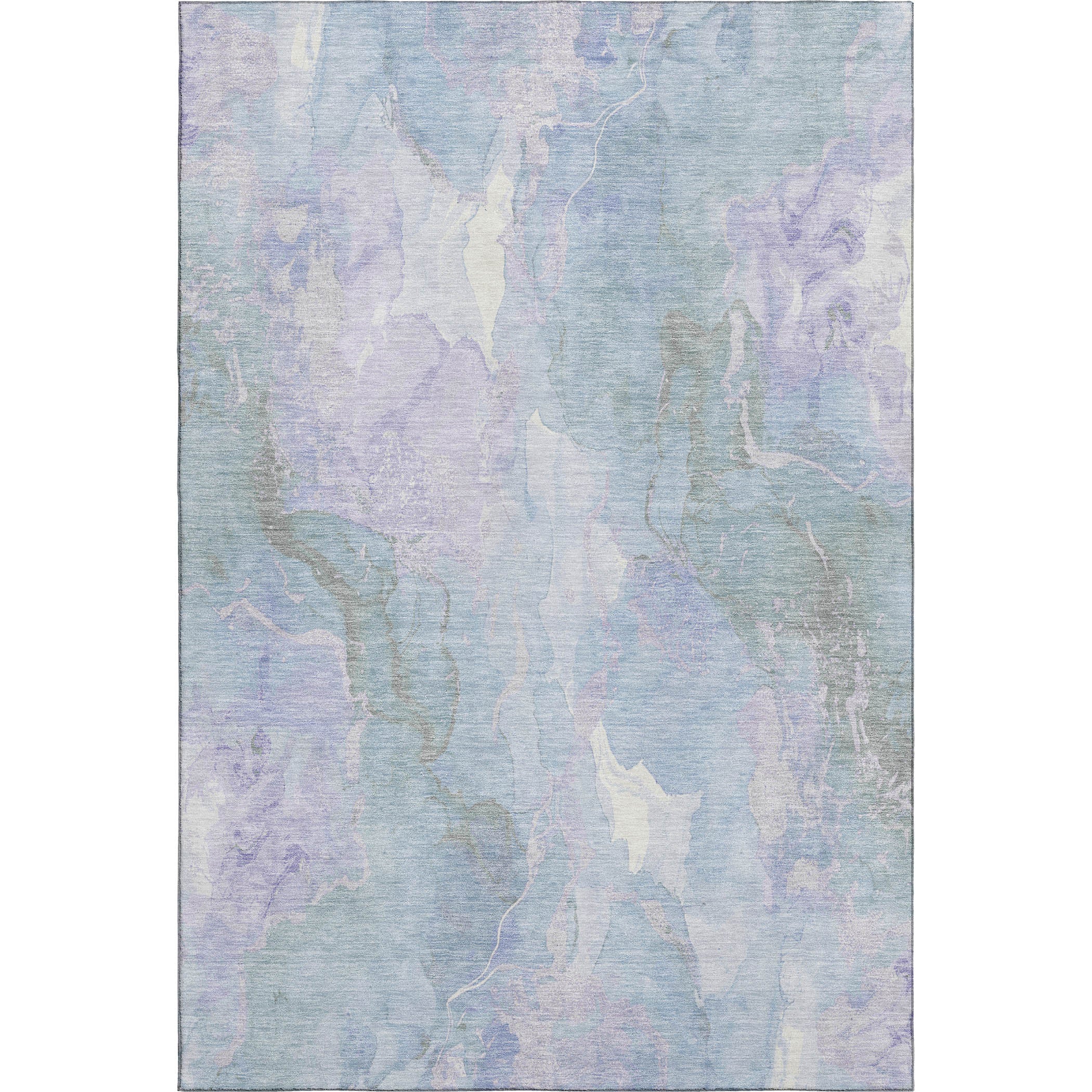 Montevideo Machine Washable Transitional Sky Blue Rug 2'6" x 3'10" #shape_Rectangle