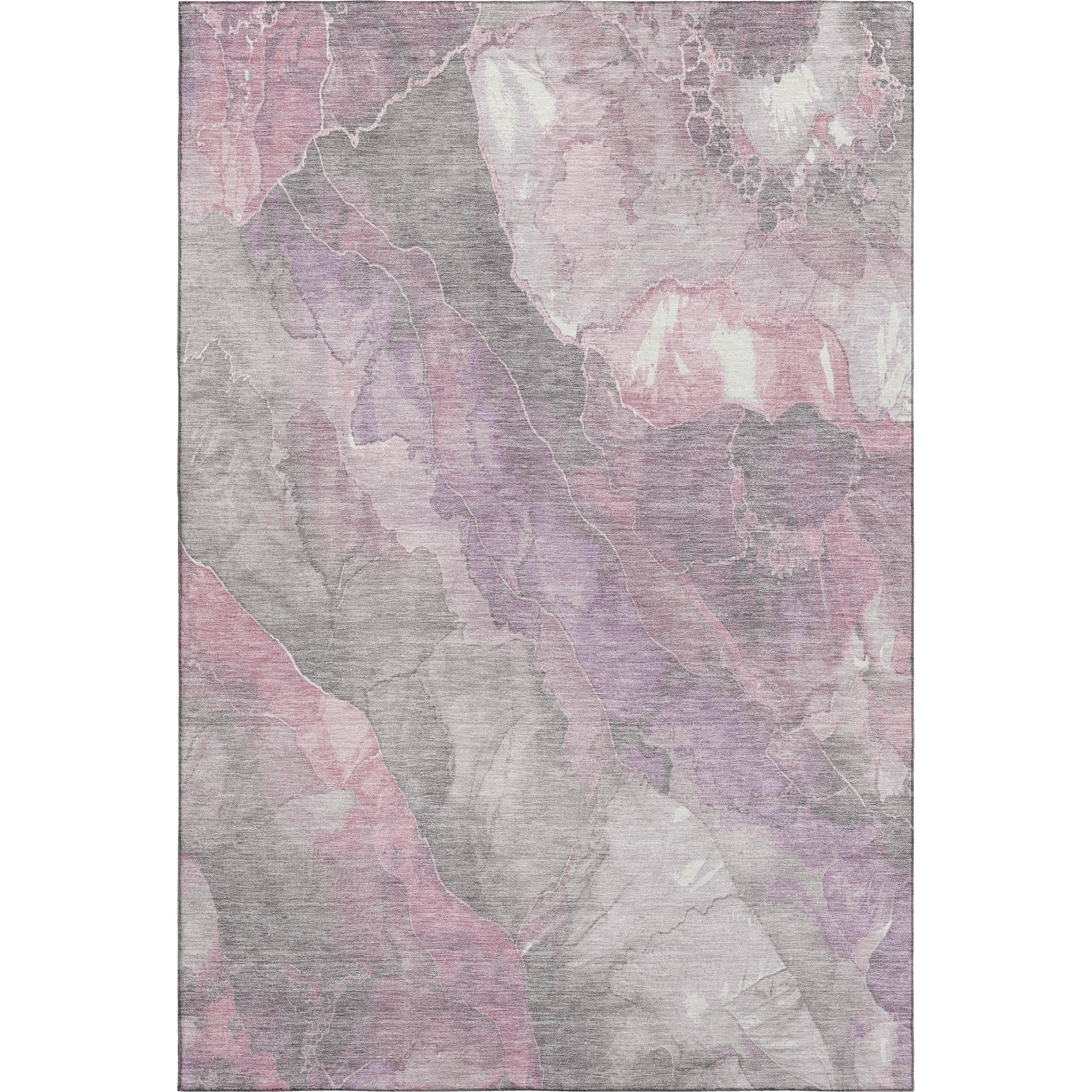 Lima Machine Washable Transitional Blush Pink Rug 2'6" x 3'10" #shape_Rectangle