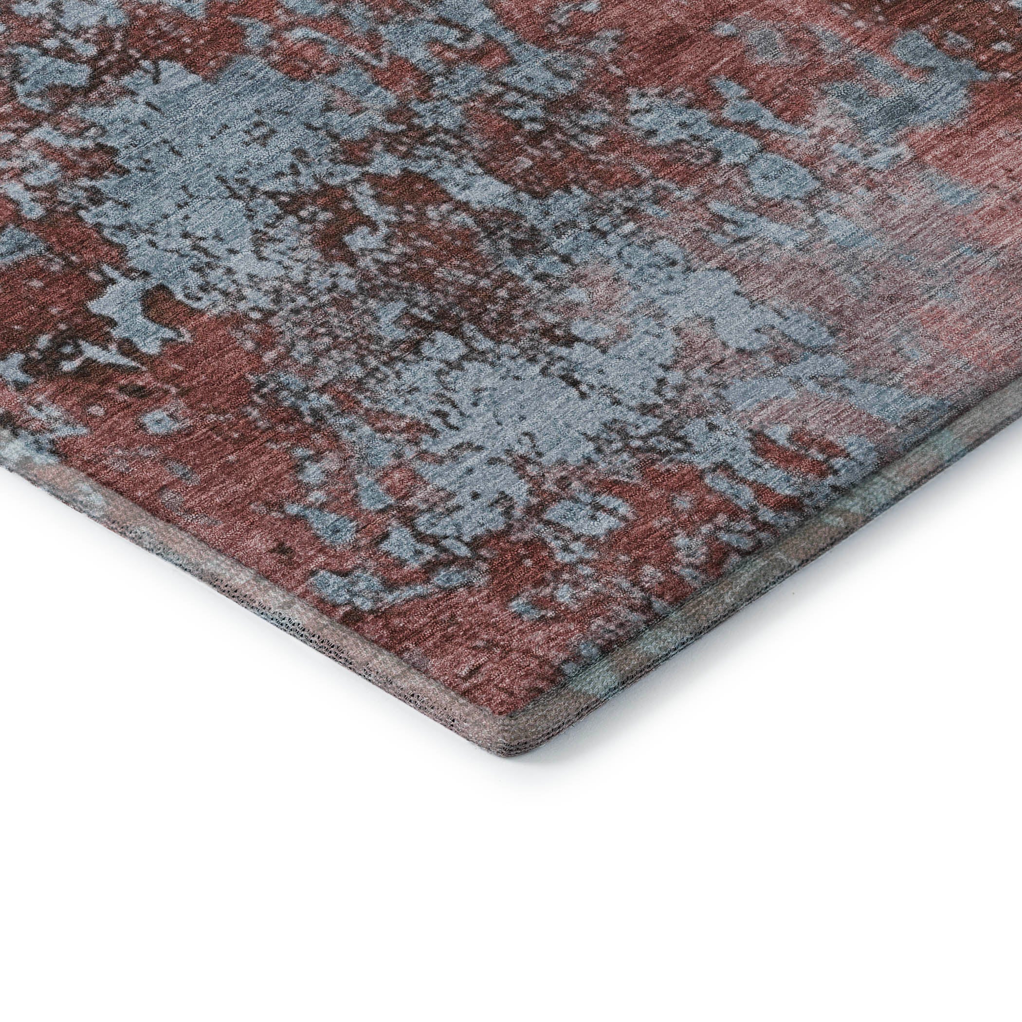 Salzburg Machine Washable Transitional Coral Orange Rug 1'8" x 2'6" #shape_Rectangle