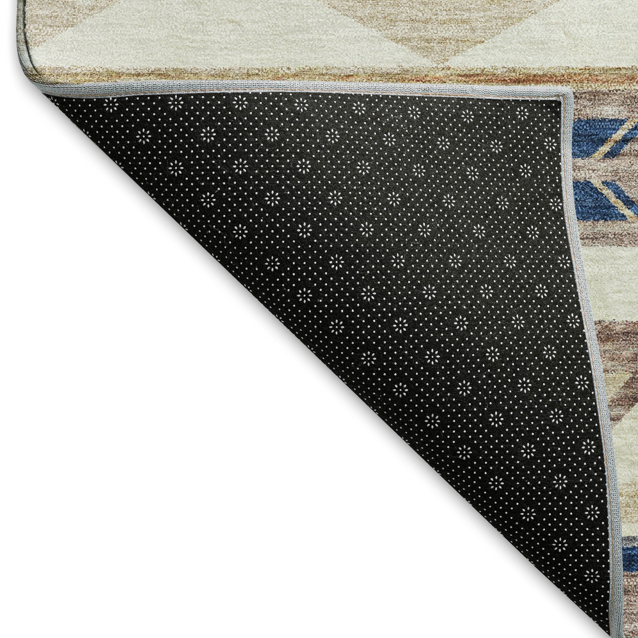 Montevideo Machine Washable Southwest Taupe Ivory Rug 1'8" x 2'6" #shape_Rectangle