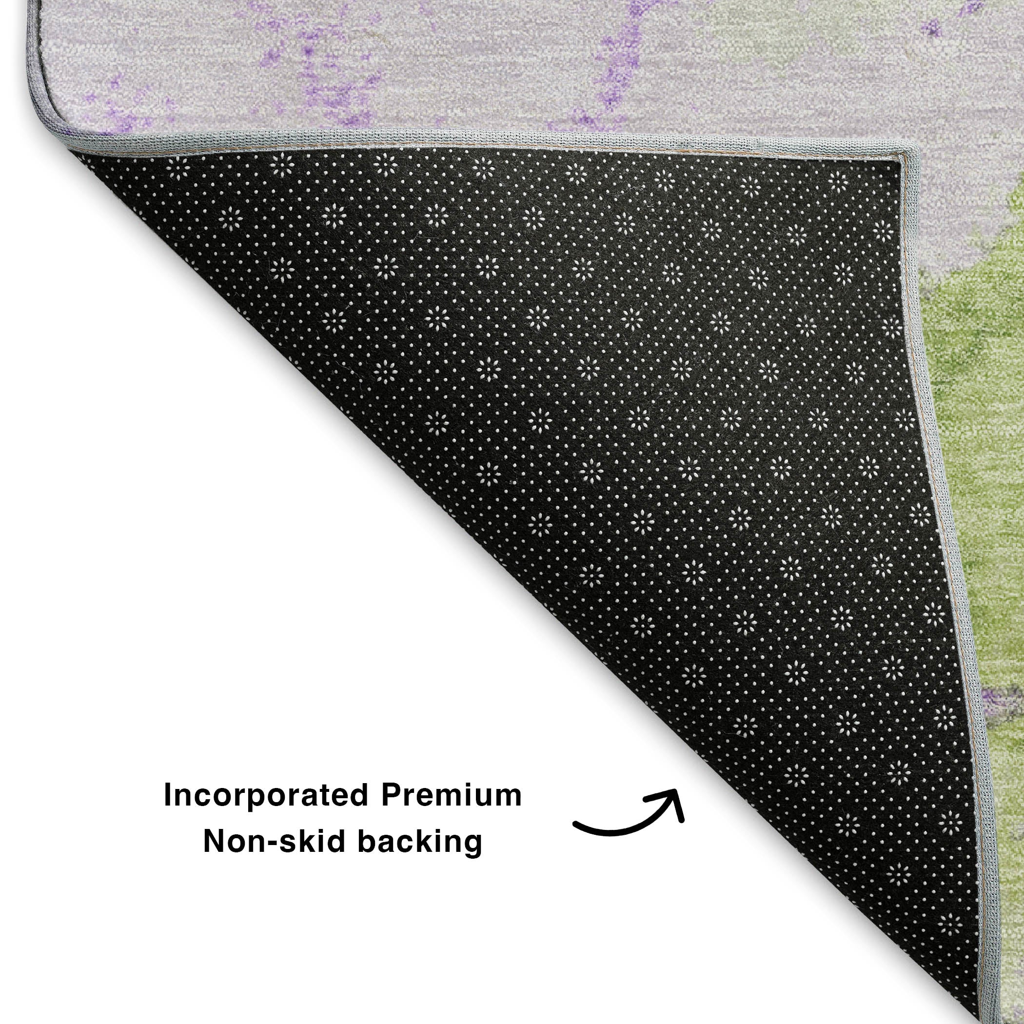 Athens Machine Washable Transitional Aloe Green Rug 1'8" x 2'6" #shape_Rectangle