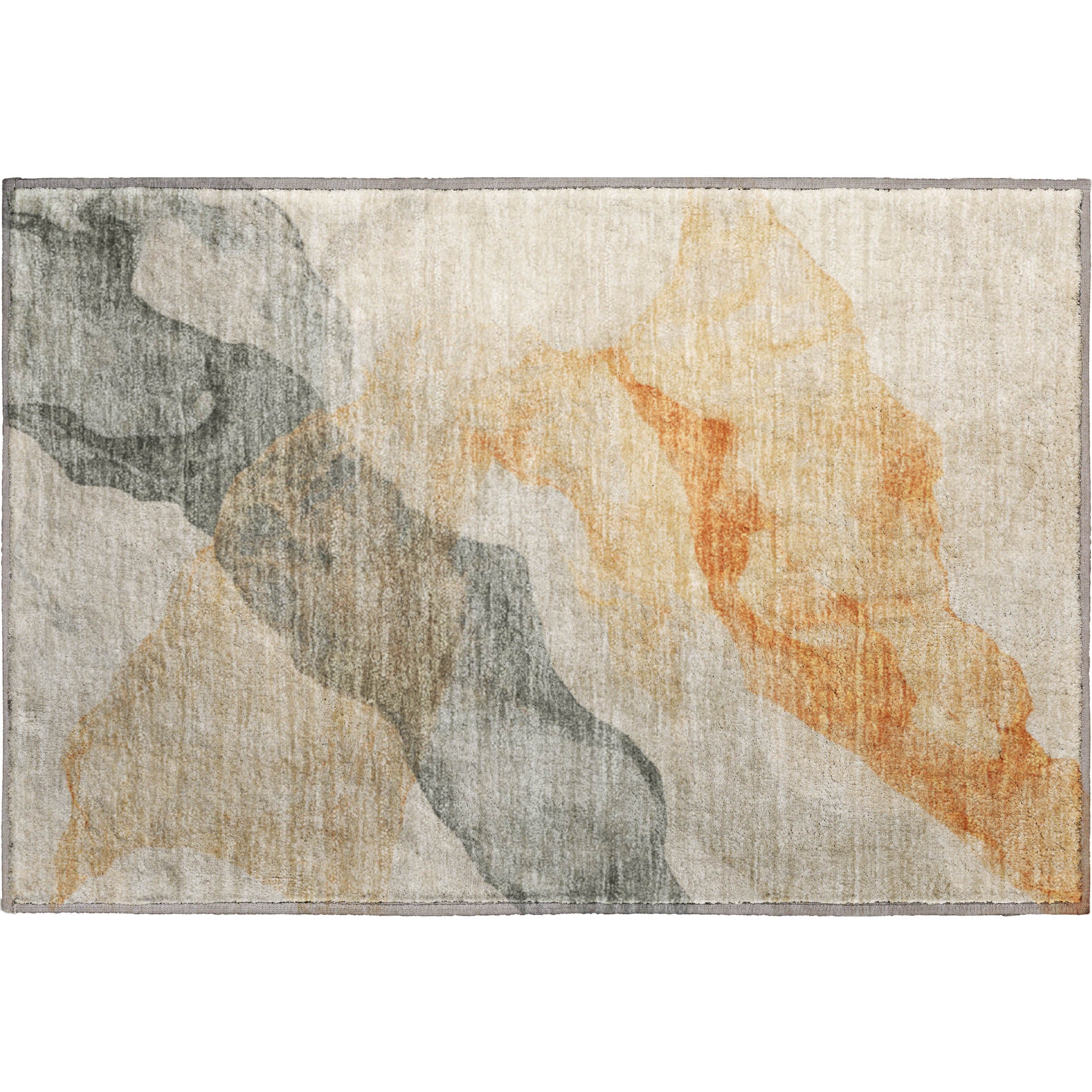 Ghent Machine Washable Transitional Orange Rug 1'8" x 2'6" #shape_Rectangle