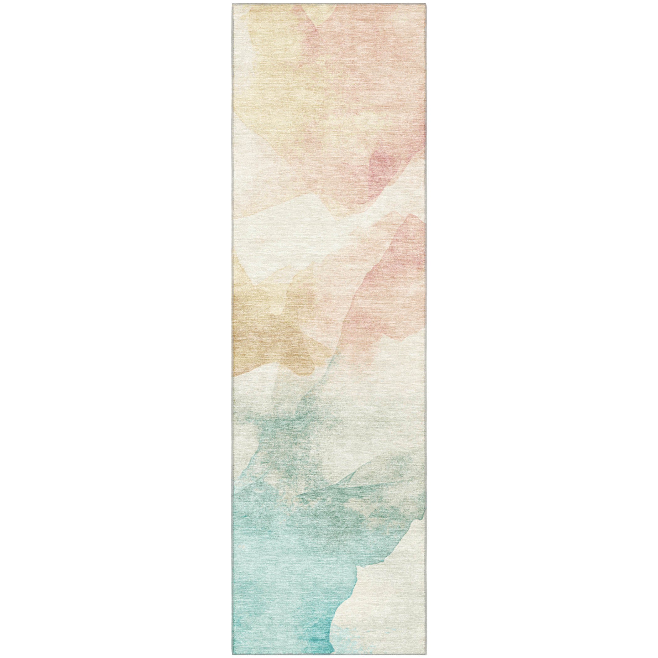 Cairo Machine Washable Transitional Pearl Ivory Rug 2'3" x 7'6" #shape_Runner