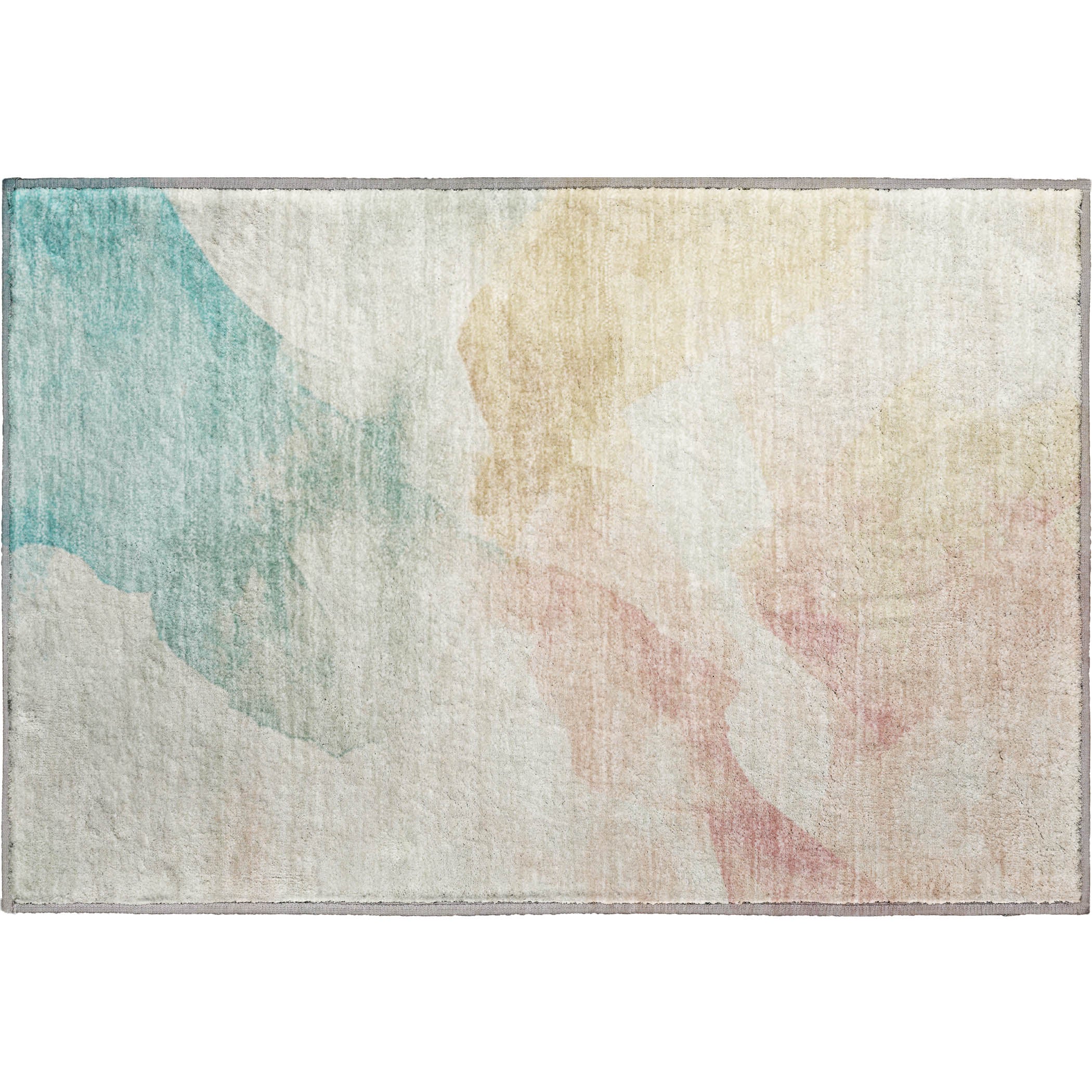 Cairo Machine Washable Transitional Pearl Ivory Rug 1'8" x 2'6" #shape_Rectangle