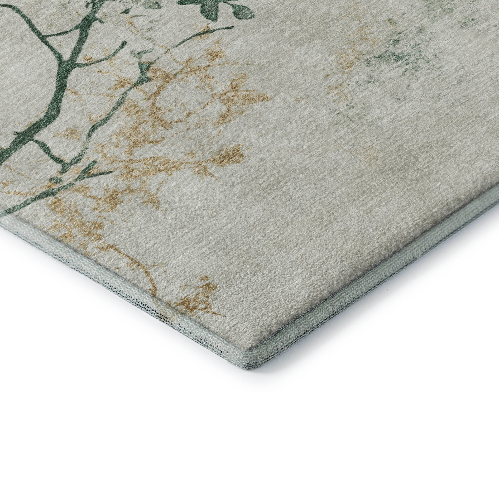 Jaipur Machine Washable Transitional Emerald Green Rug 1'8" x 2'6" #shape_Rectangle