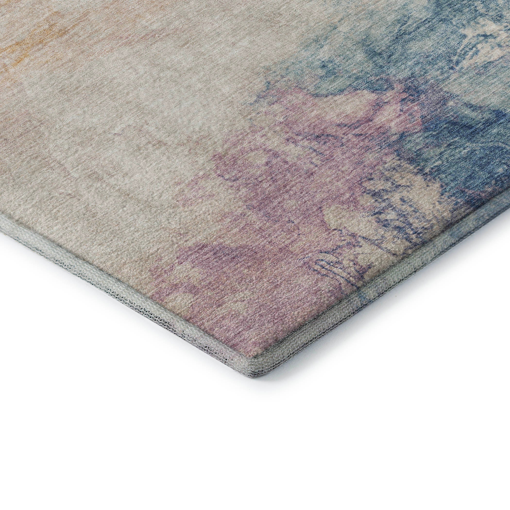 Santorini Machine Washable Transitional Pearl Ivory Rug 1'8" x 2'6" #shape_Rectangle