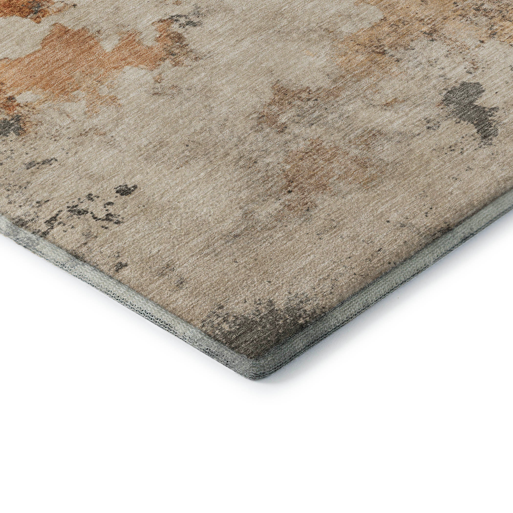 Luang Prabang Machine Washable Transitional Rust Orange Rug 1'8" x 2'6" #shape_Rectangle