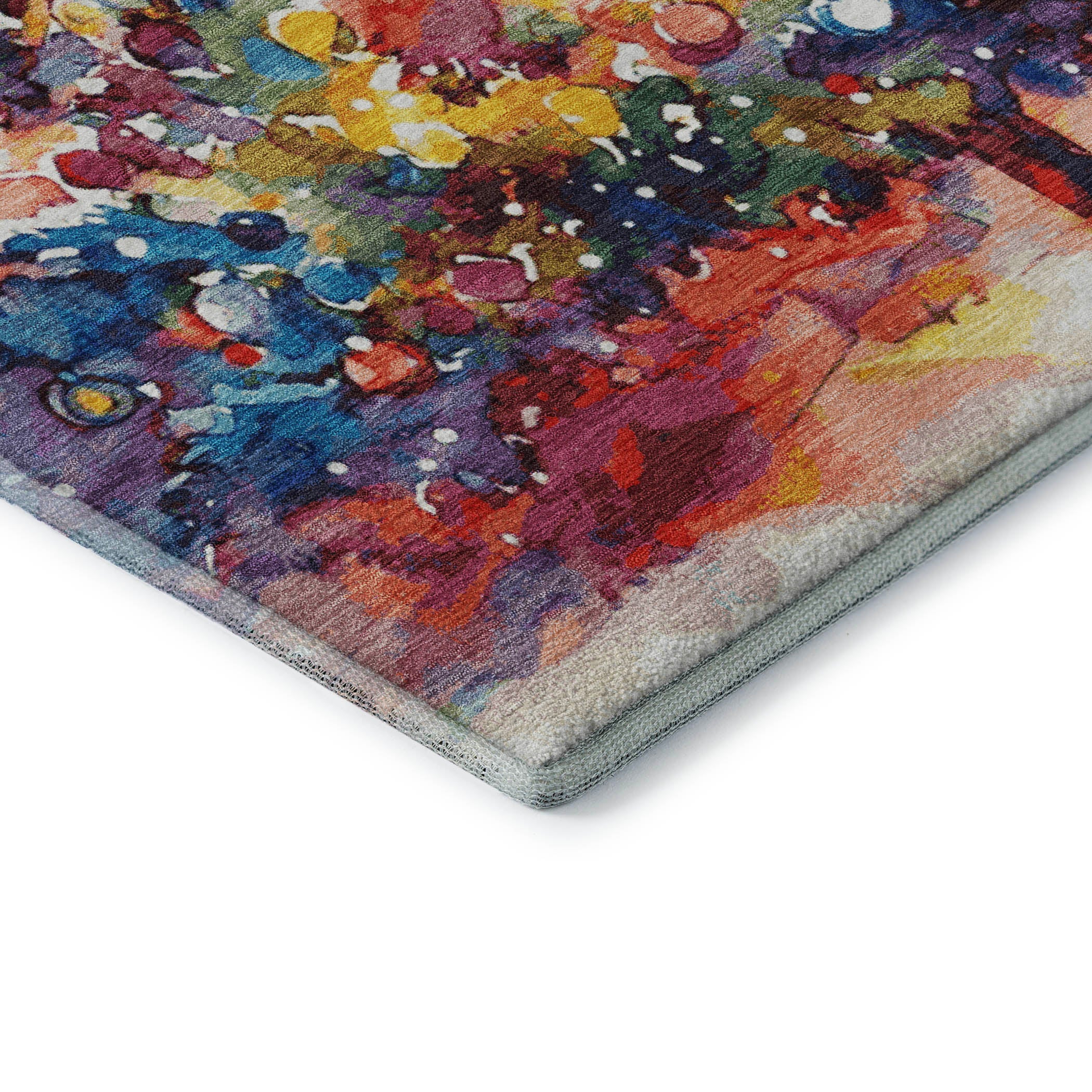 Lisbon Machine Washable Transitional Navy Blue Rug 1'8" x 2'6" #shape_Rectangle