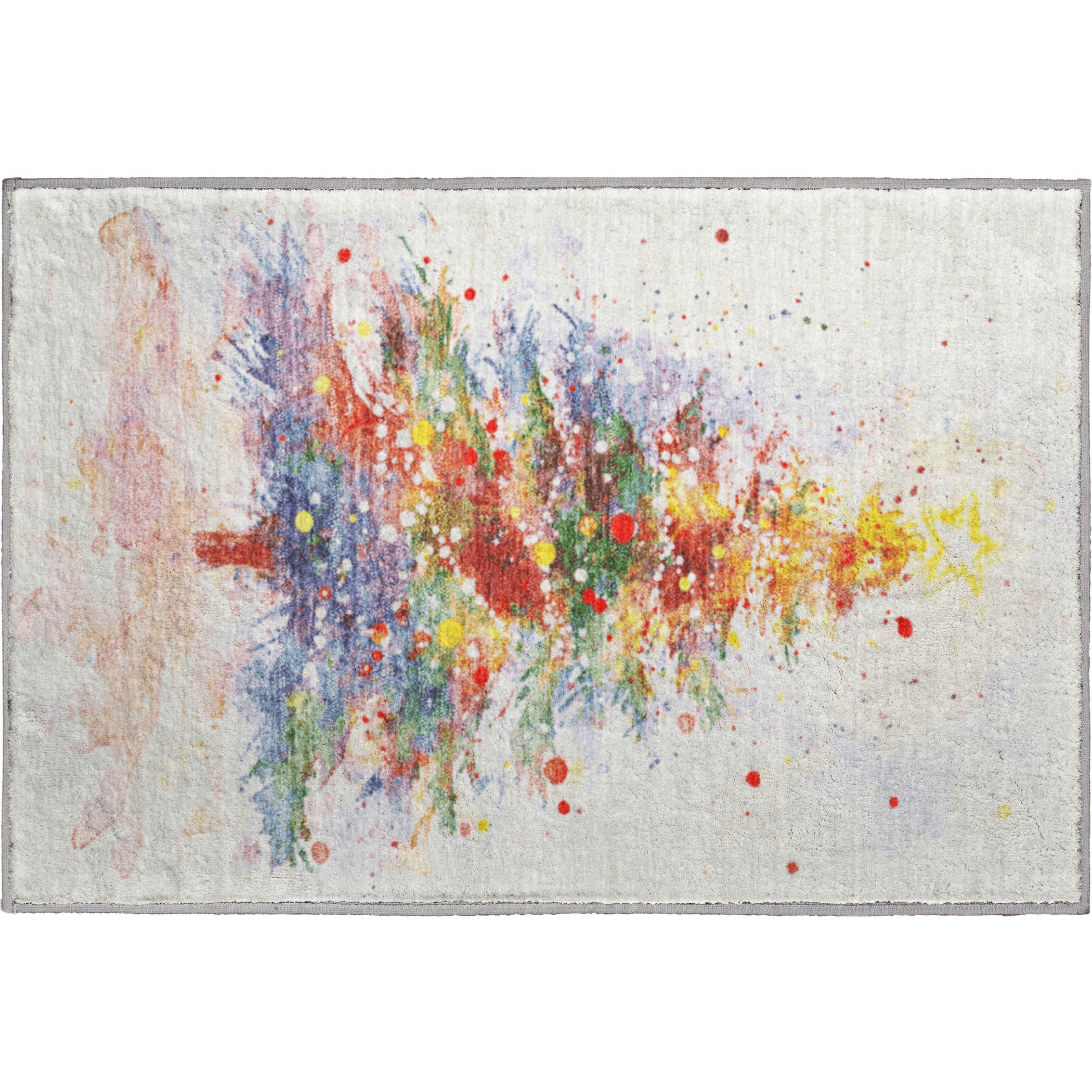 Bogota Machine Washable Transitional Ivory Rug 1'8" x 2'6" #shape_Rectangle