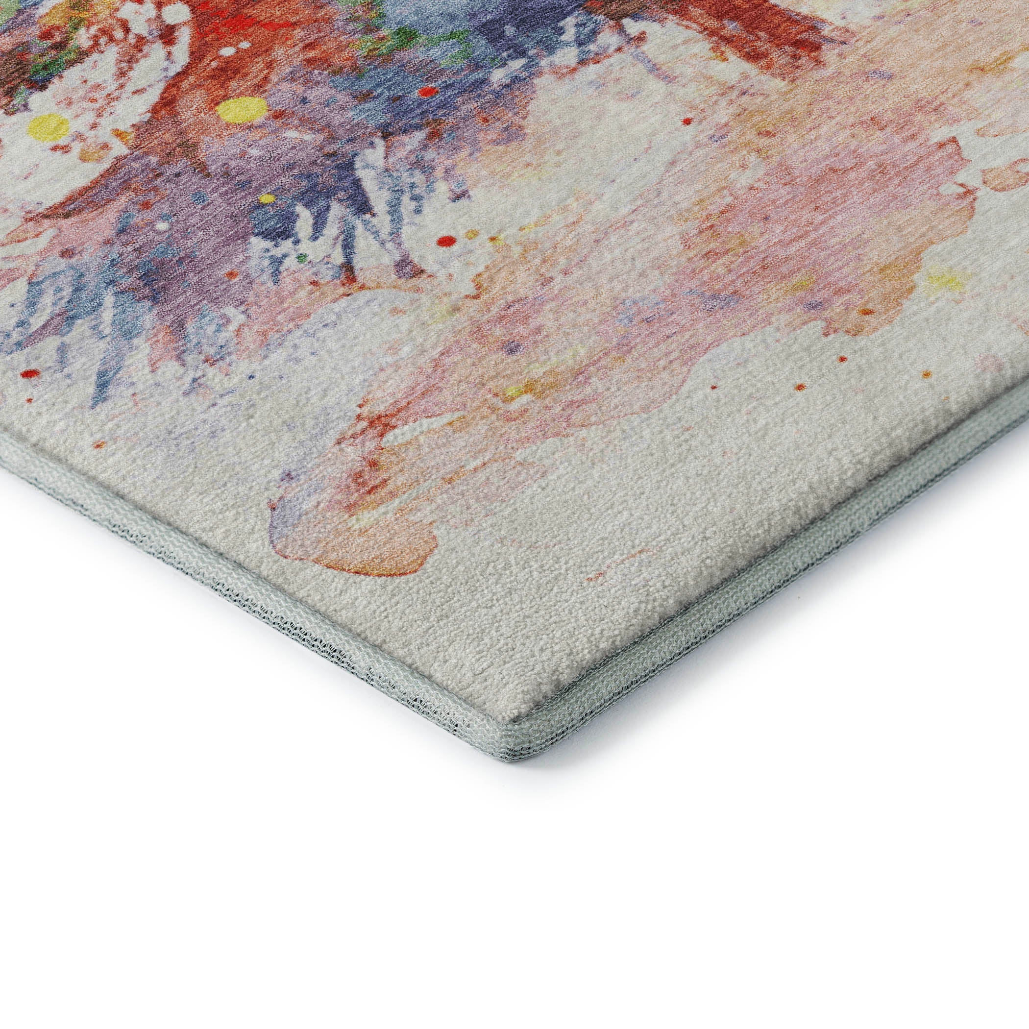 Bogota Machine Washable Transitional Ivory Rug 1'8" x 2'6" #shape_Rectangle