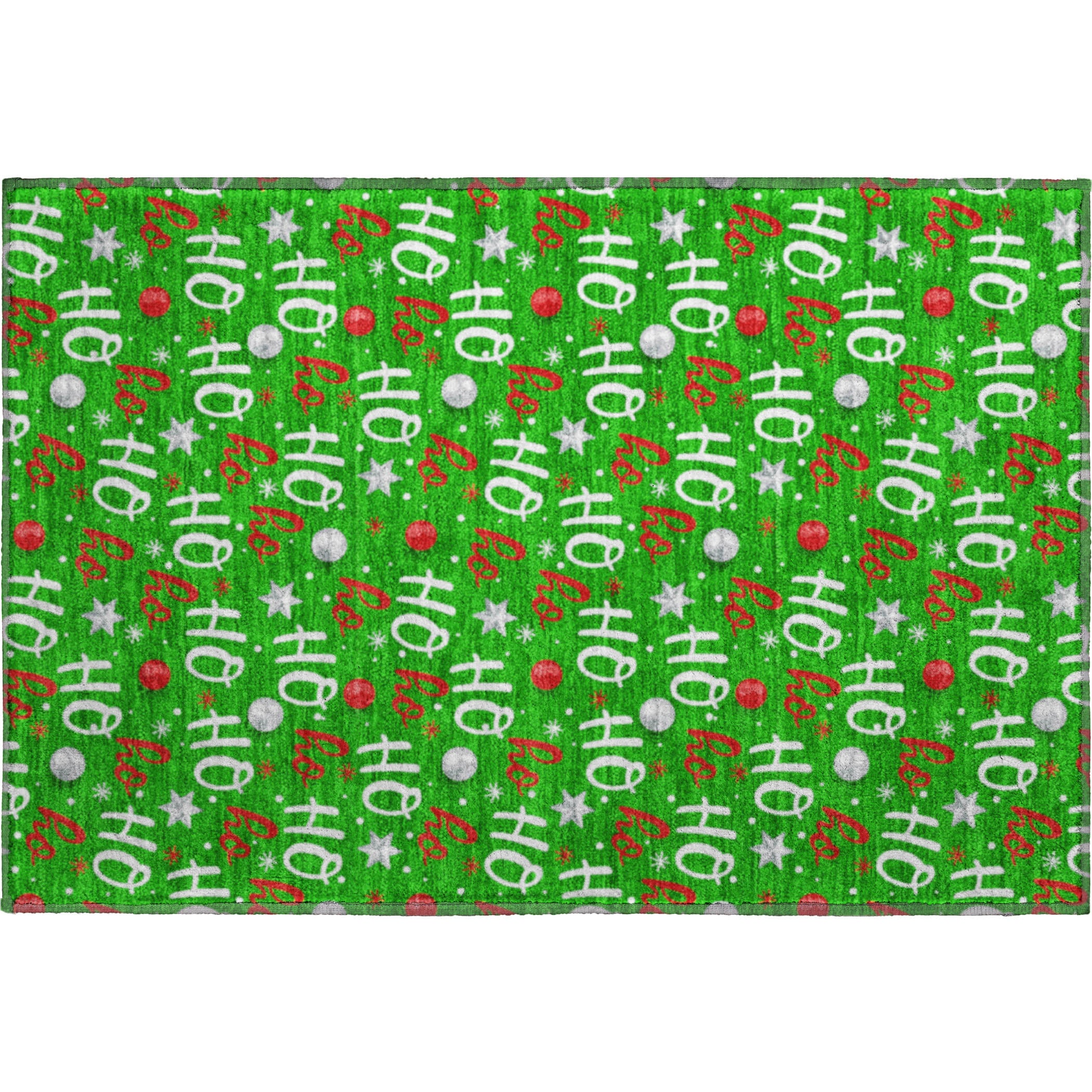 Hoi An Machine Washable Transitional Green Rug 1'8" x 2'6" #shape_Rectangle