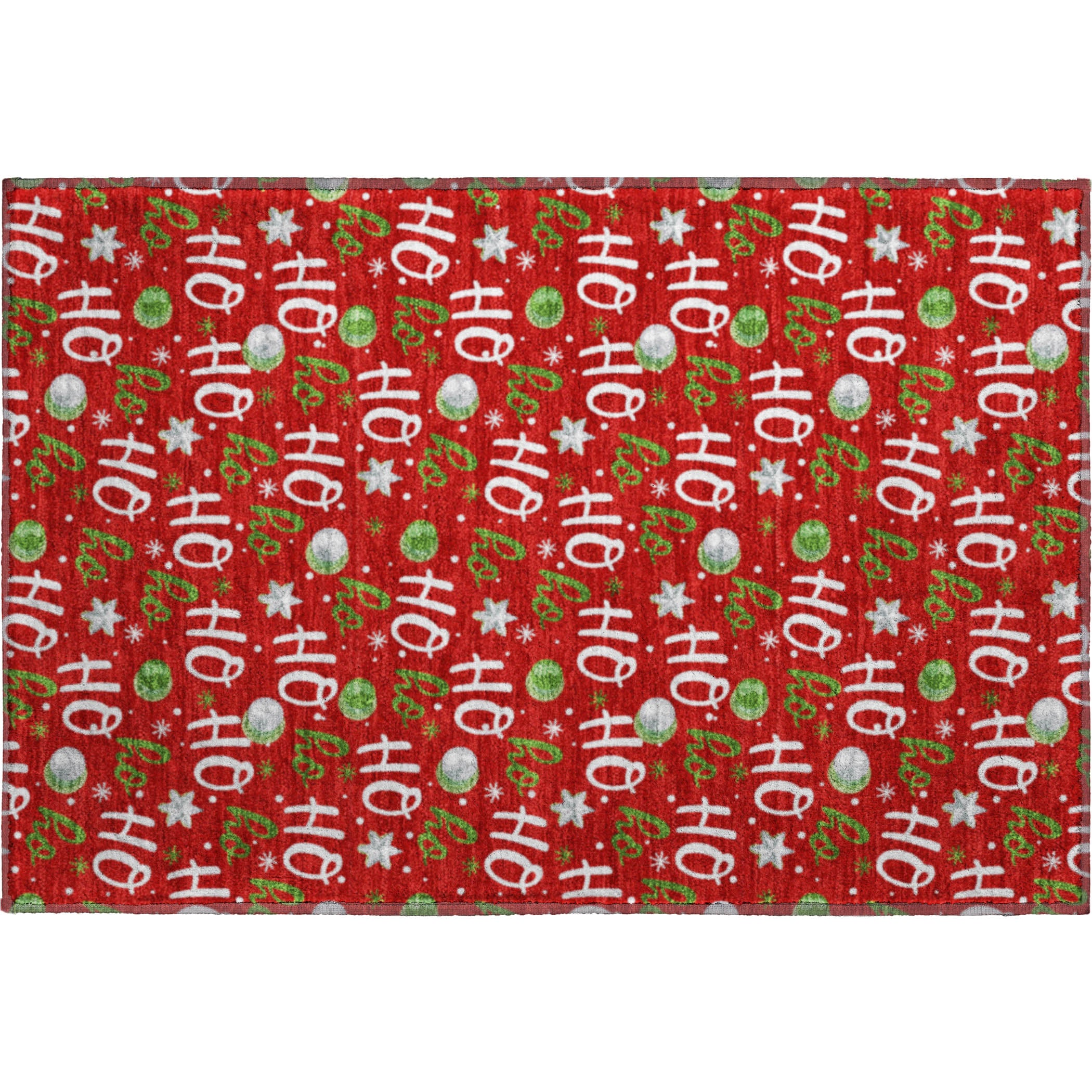Hoi An Machine Washable Transitional Red Rug 1'8" x 2'6" #shape_Rectangle