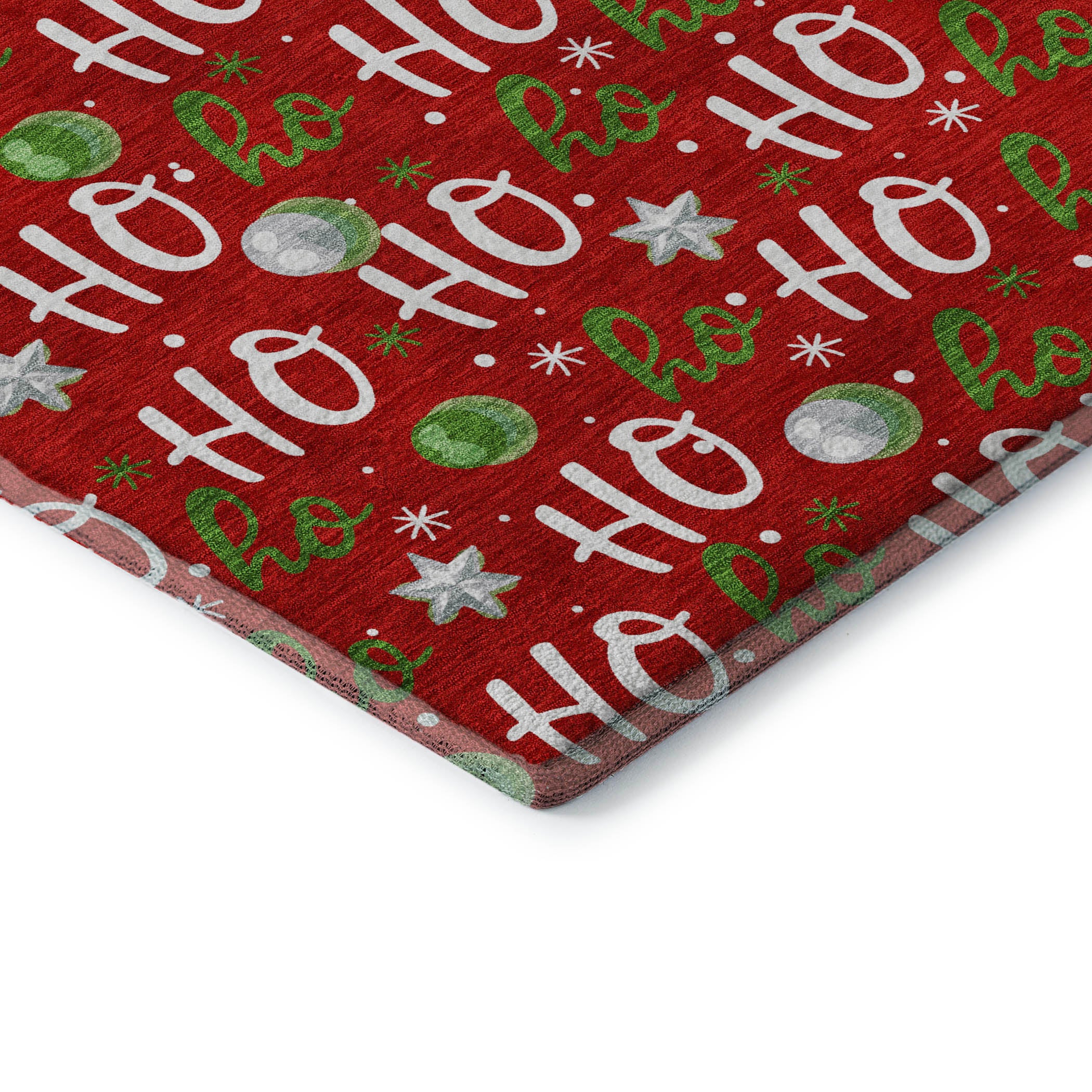 Hoi An Machine Washable Transitional Red Rug 1'8" x 2'6" #shape_Rectangle
