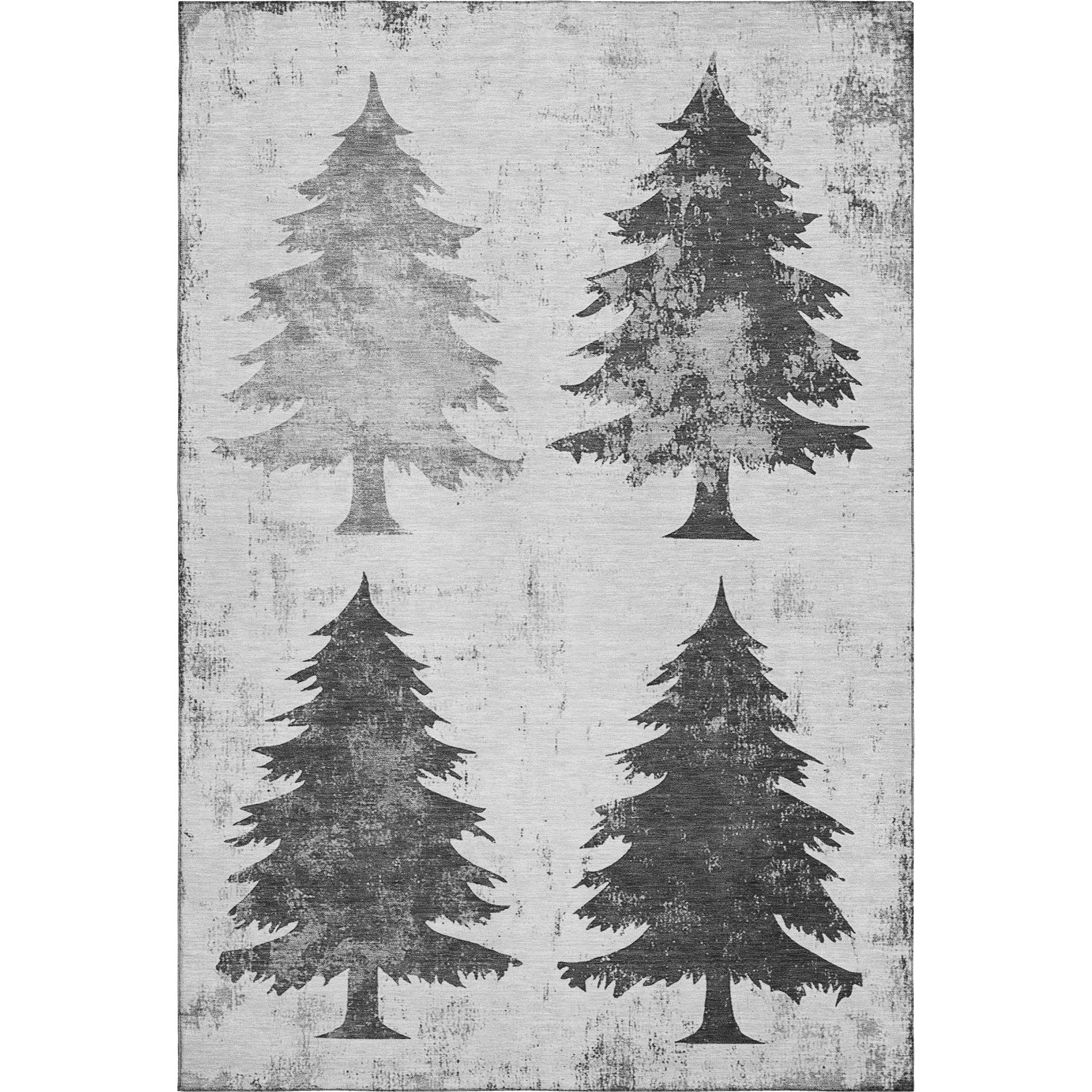 Seville Machine Washable Transitional Gray Rug 2'6" x 3'10" #shape_Rectangle