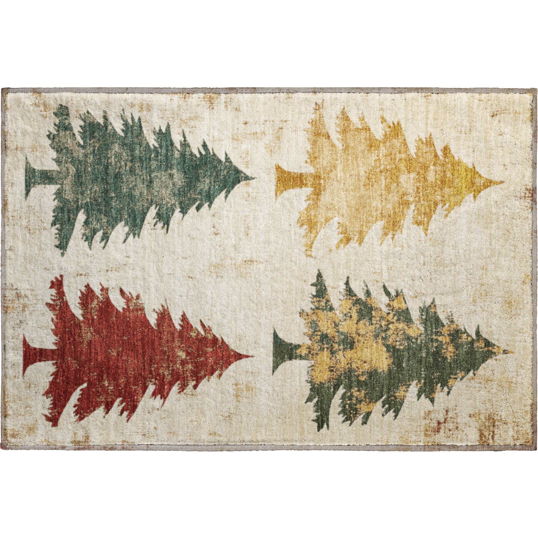 Seville Machine Washable Transitional Ivory Rug 1'8" x 2'6" #shape_Rectangle